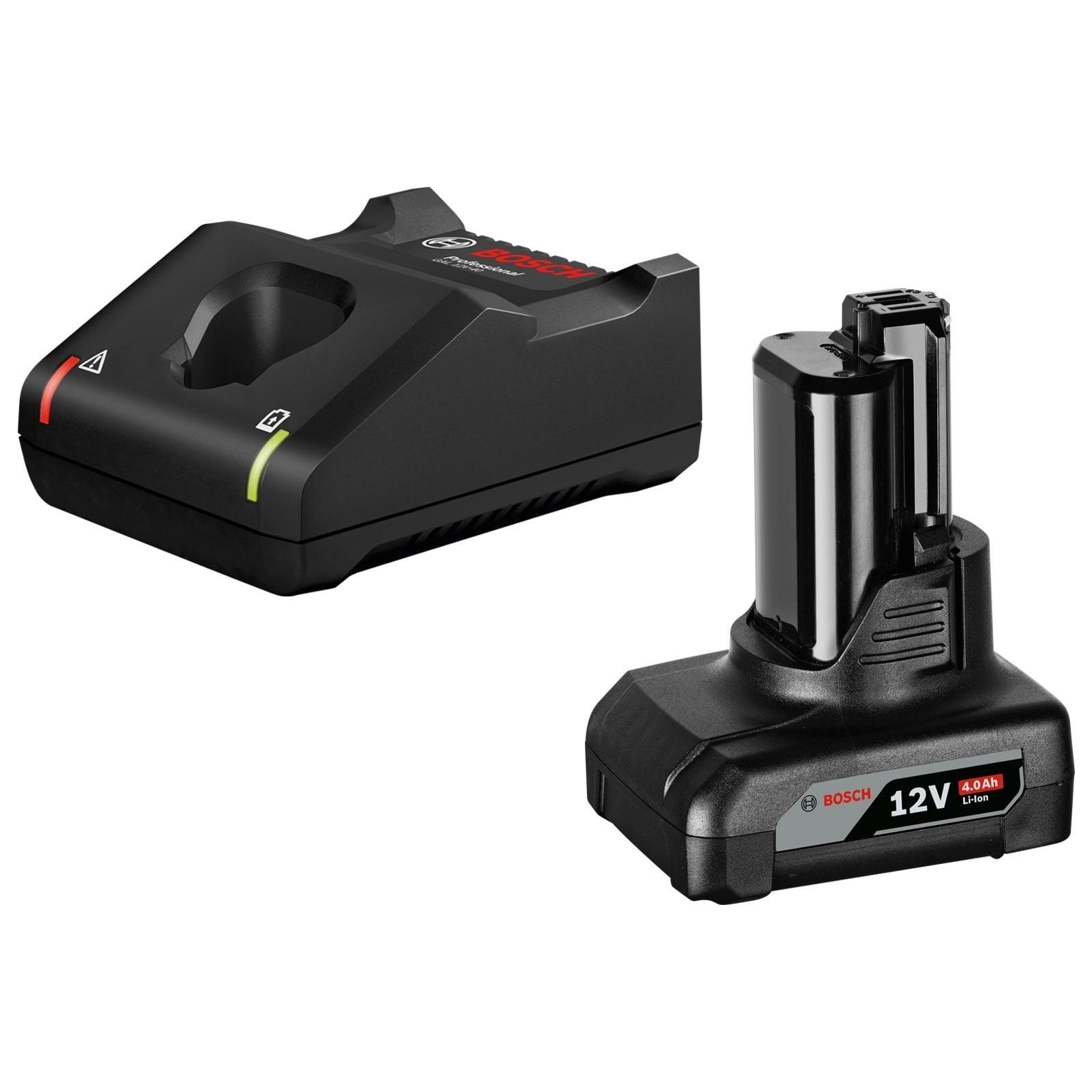 BOSCH Bosch Akku-Starter-Set GBA 12 Volt / 1x 4,0 Ah + Schnellladegerät GAL Werkzeug-Akku-Ladetechnik