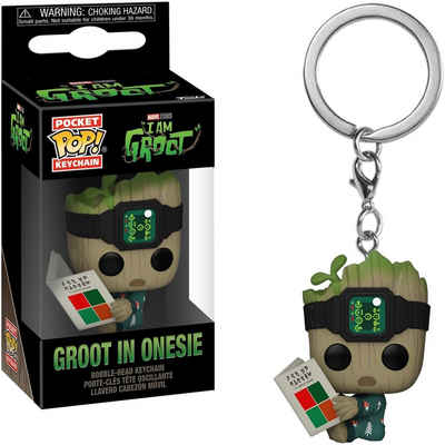 Funko Schlüsselanhänger Marvel Sytudios I am Groot - Groot in Onesie Pop!