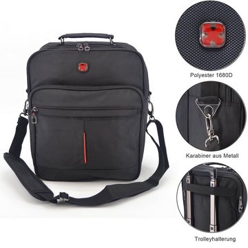 SHG Messenger Bag ◊ Laptop Umhängetasche Business Notebook Arbeitstasche Herren UNI