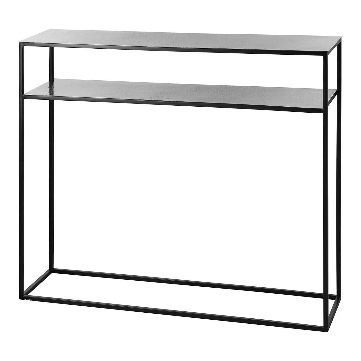 Fink Konsolentisch PHILIPE Konsoltisch - H.80cm x B.95cm - schwarz - Edelstahl - Deko (Ablagetisch - Dekotisch), Multifunktionaler Beistelltisch/Schminktisch/Wandtisch/Sideboard