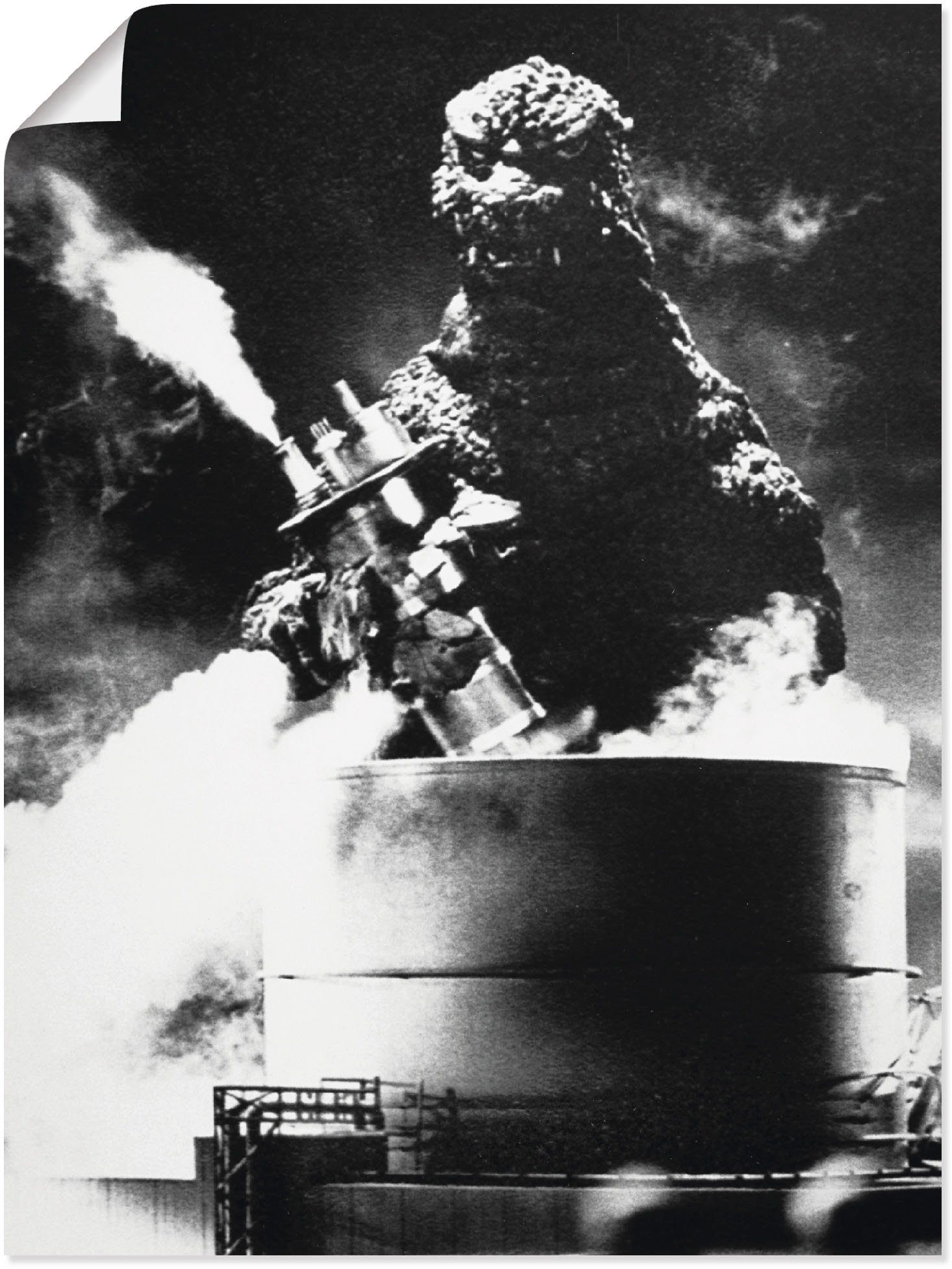 Artland Wandbild Godzilla III, Film (1 St), als Alubild, Leinwandbild, Wandaufkleber oder Poster in versch. Größen