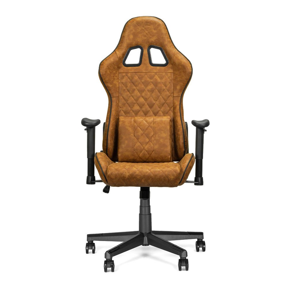 Ranqer Gaming-Stuhl Felix Office, Kunstleder braun, verstellbare Armlehnen