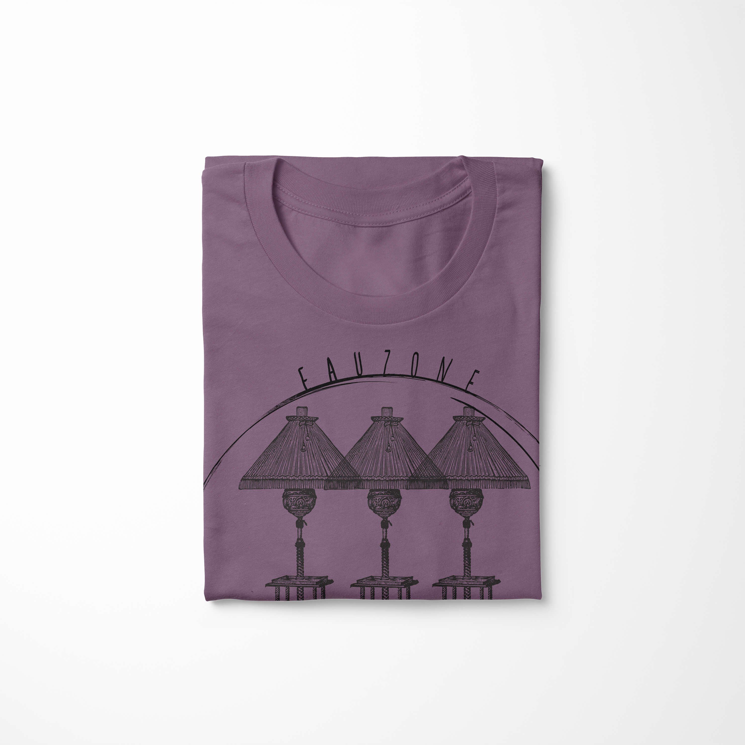 Sinus Art T-Shirt Vintage Herren Shiraz Stehlampen T-Shirt