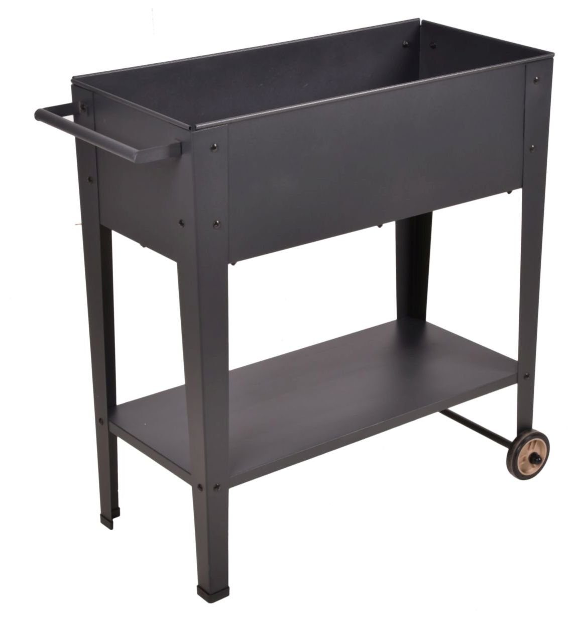 Garden Pleasure Hochbeet Mobiles Hochbeet VIOLETTA aus Metall in Anthrazit von GardenPleasure
