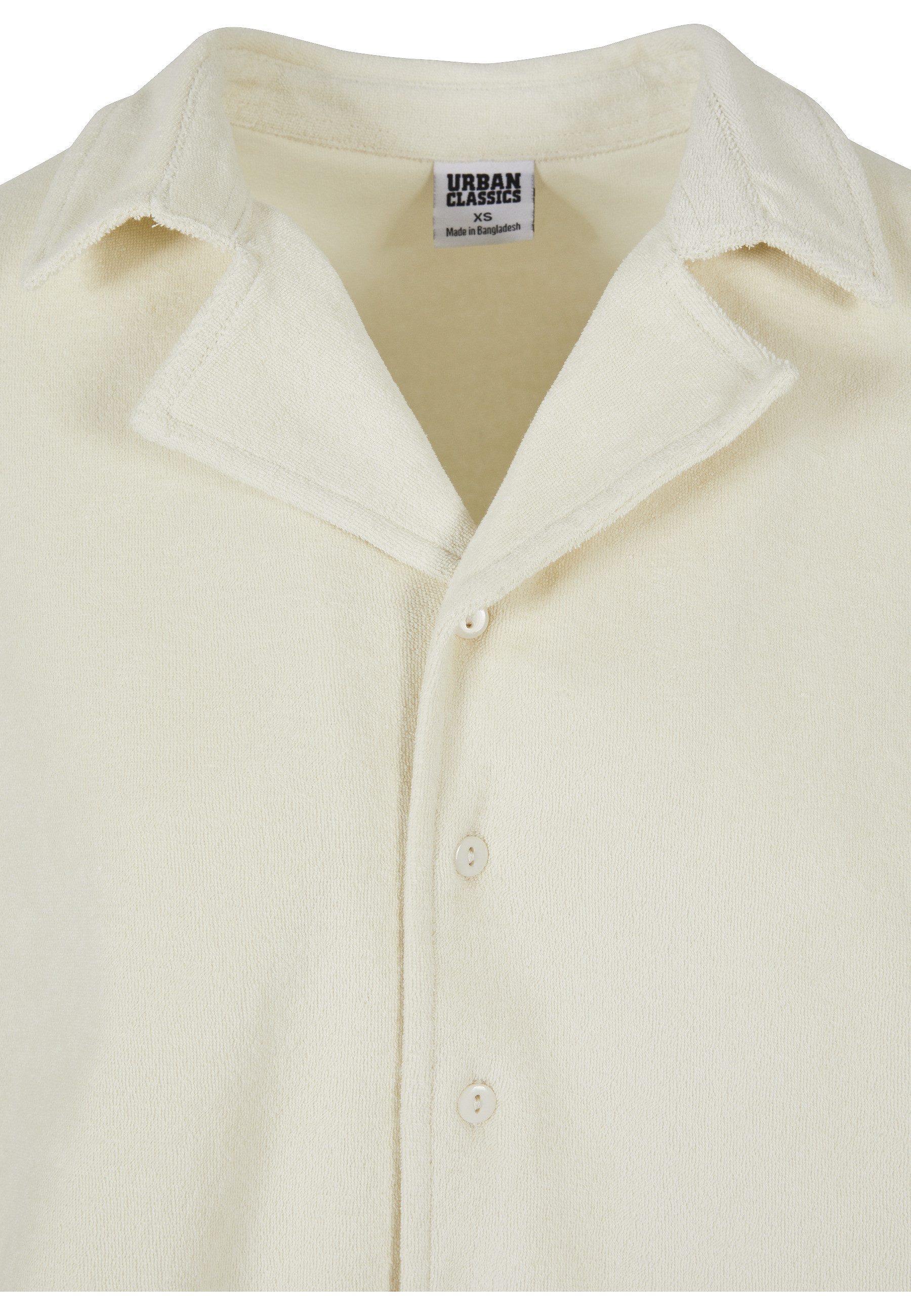 URBAN CLASSICS Langarmhemd Urban Classics Damen Ladies Towel Resort Shirt