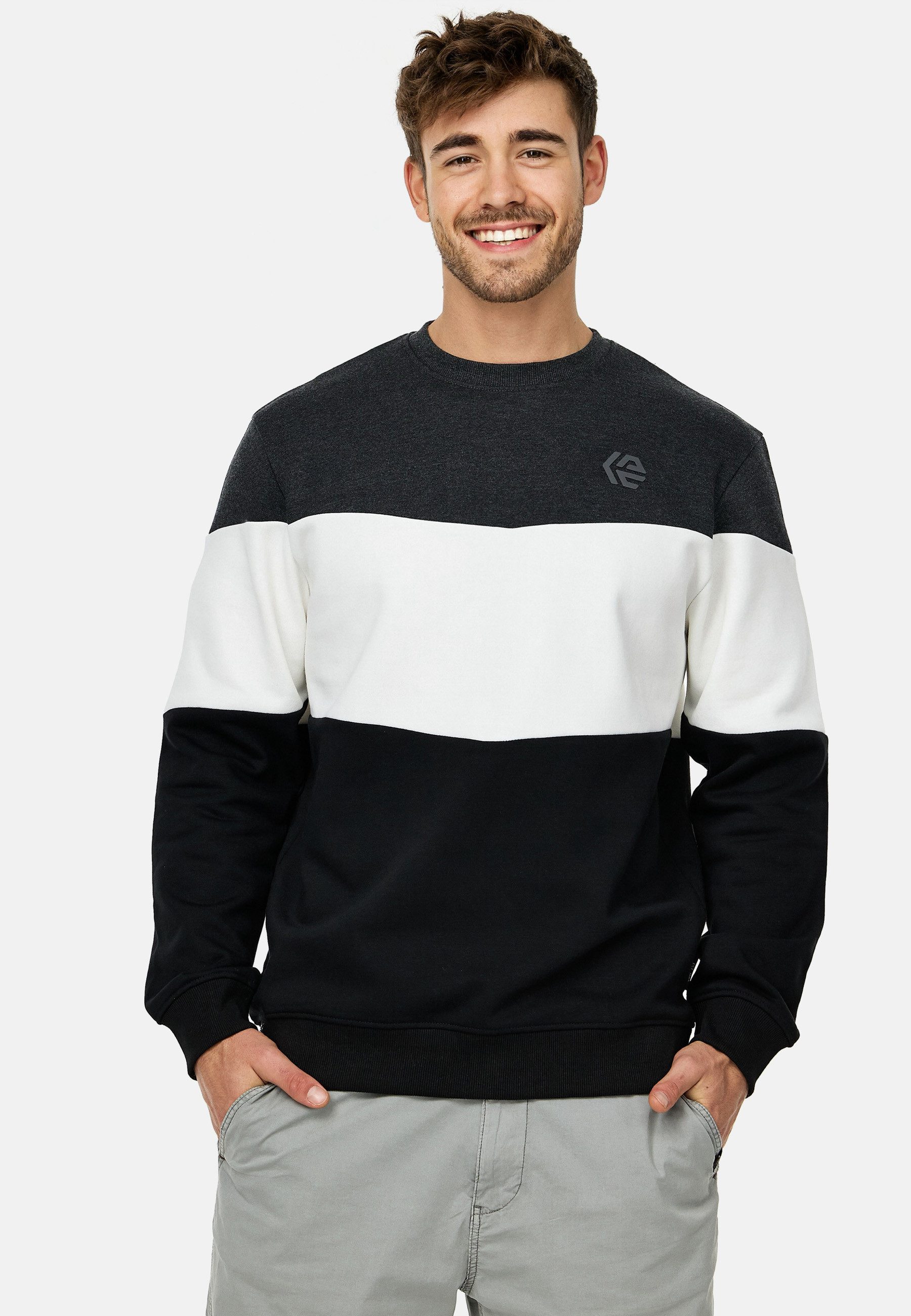 Indicode Sweater Herren INFlirts Sweatshirt Herrenpulli