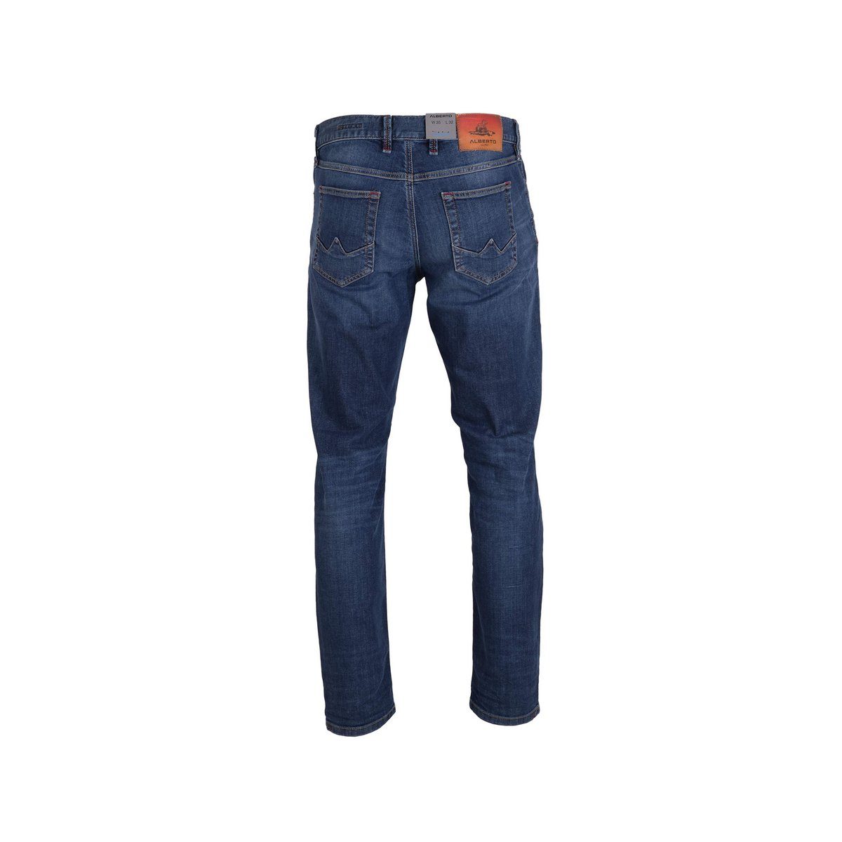 regular Straight-Jeans (1-tlg) Alberto marineblau