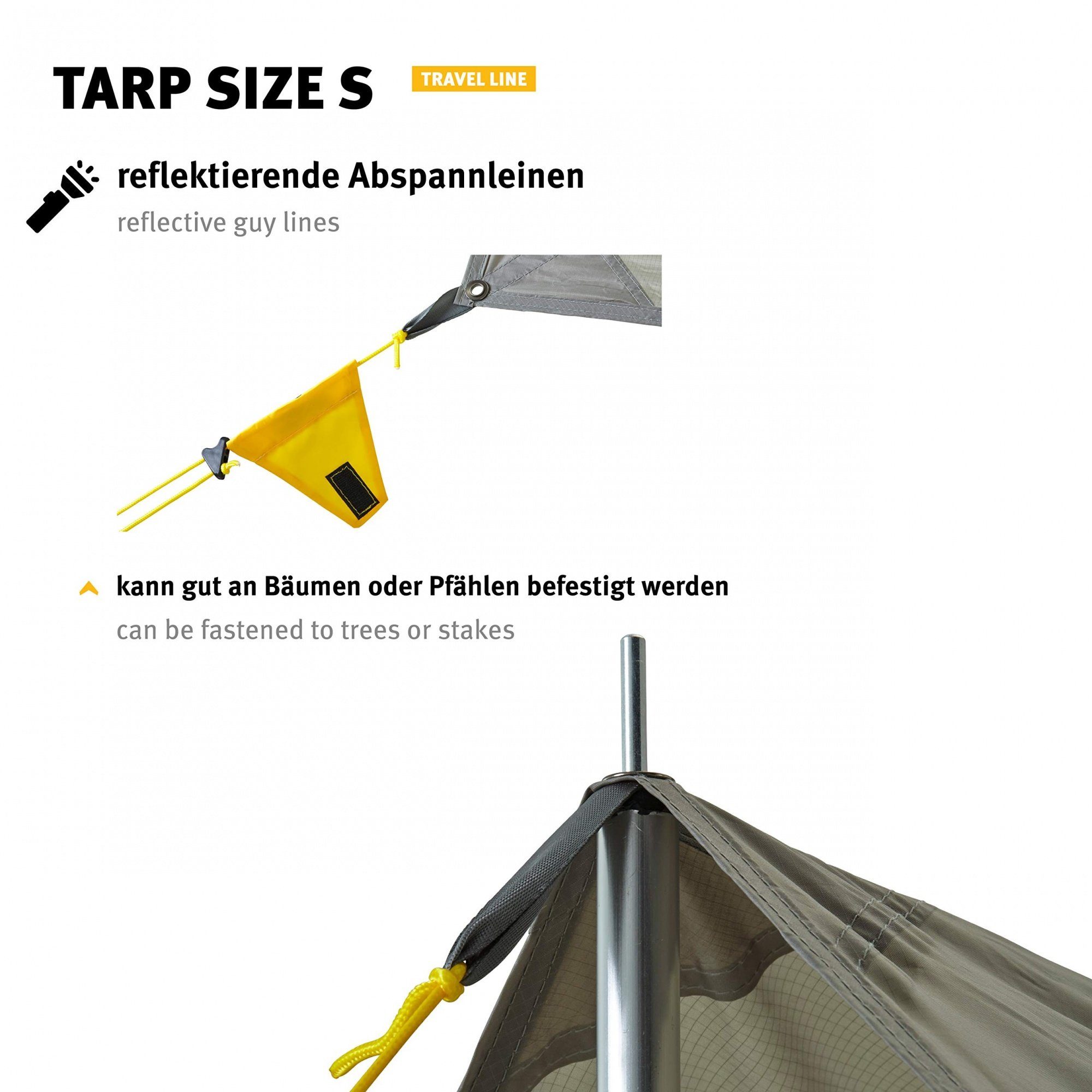 Wechsel Tents Tarp-Zelt Zeltdach, - 400 Travel Line S - Universal cm 290 Tarp X