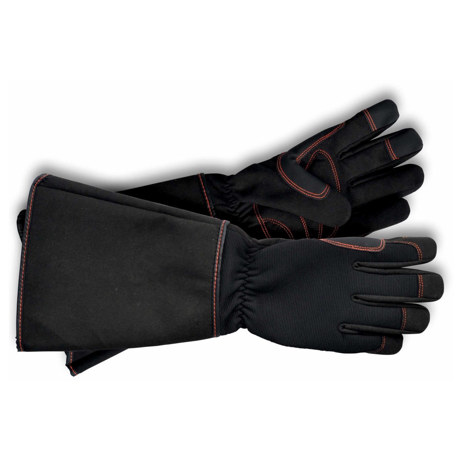 Gartenhandschuhe Rosenhandschuh schwarz - Größe 8