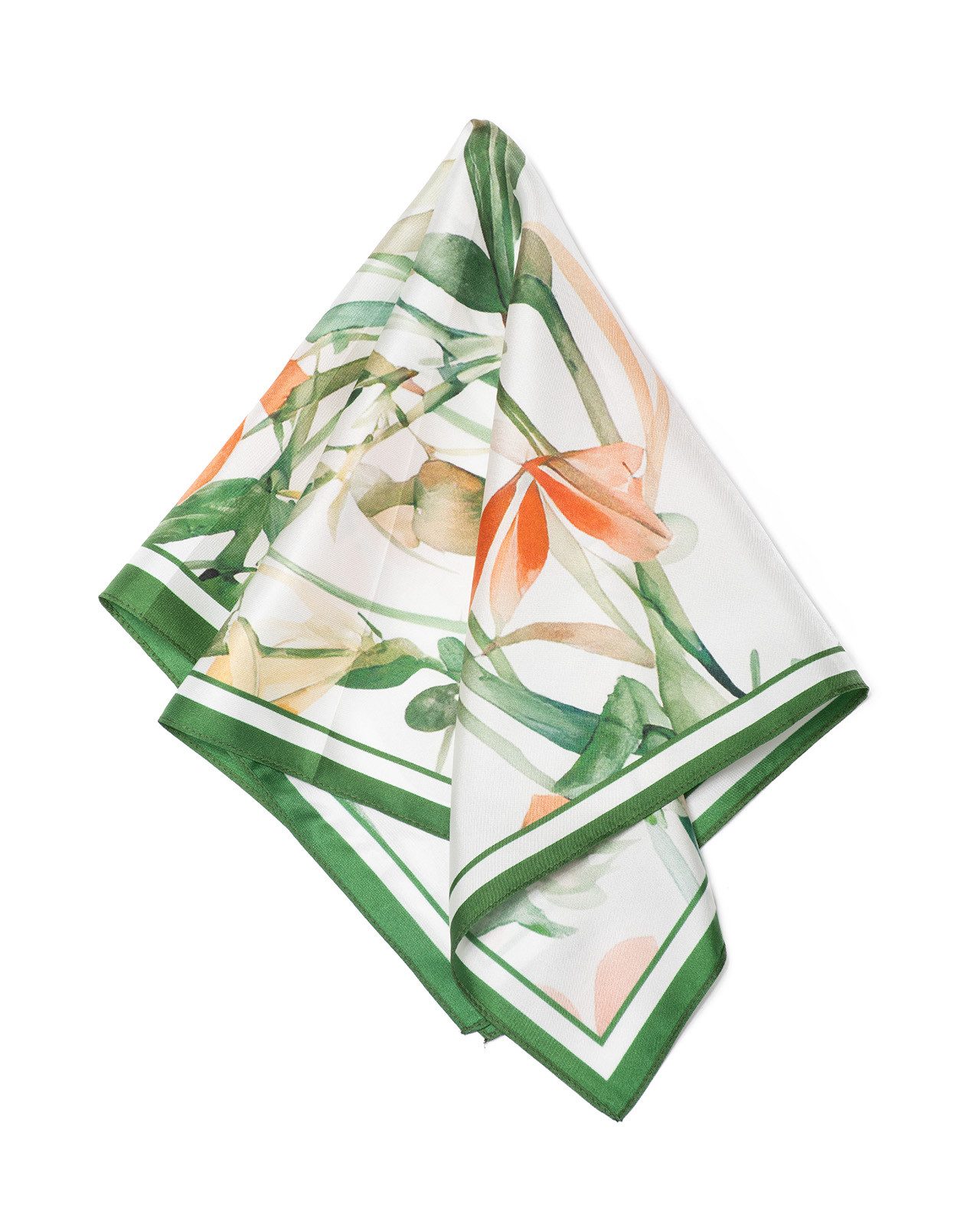 MayTree Seidentuch Seidentuch Twillseide quadratisch 53x53, Sommerblüten we günstig online kaufen