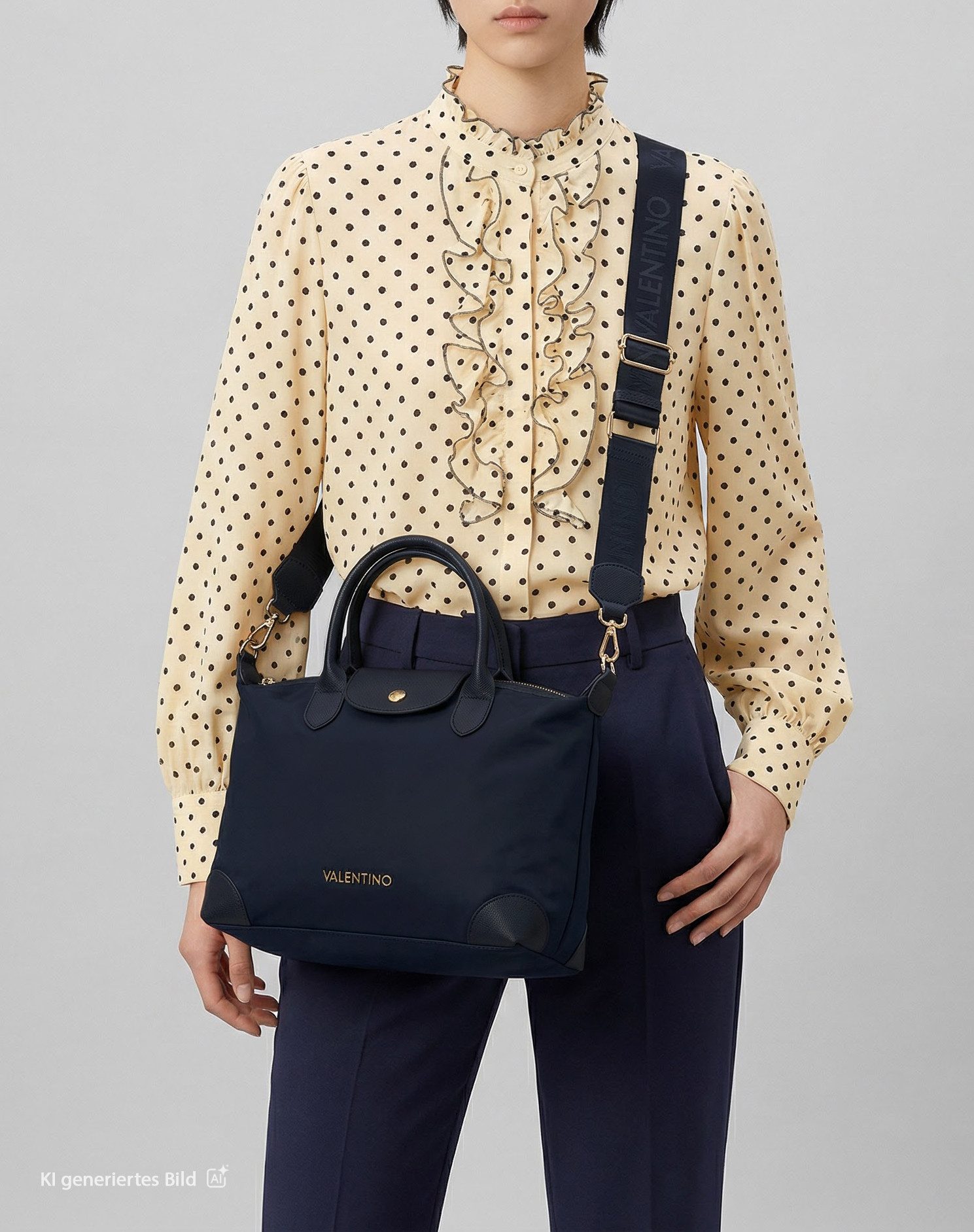 VALENTINO BAGS Henkeltasche JOLLY RE, Damen Schultertasche, Umhängetasche mit Logoschriftzug