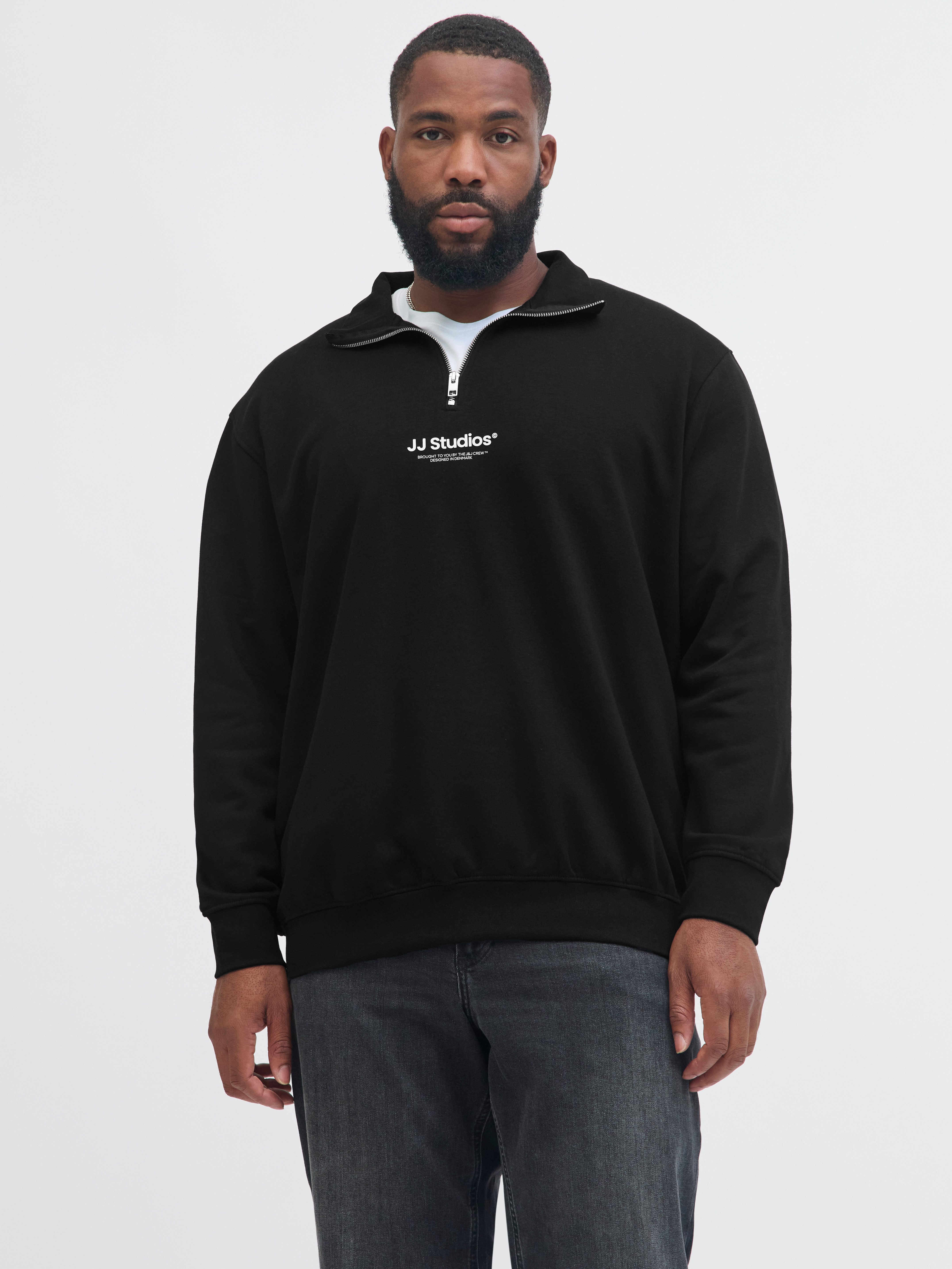Jack & Jones PlusSize Sweatshirt JJESOHO SWEAT QUARTER ZIP HN NOOS PLS günstig online kaufen