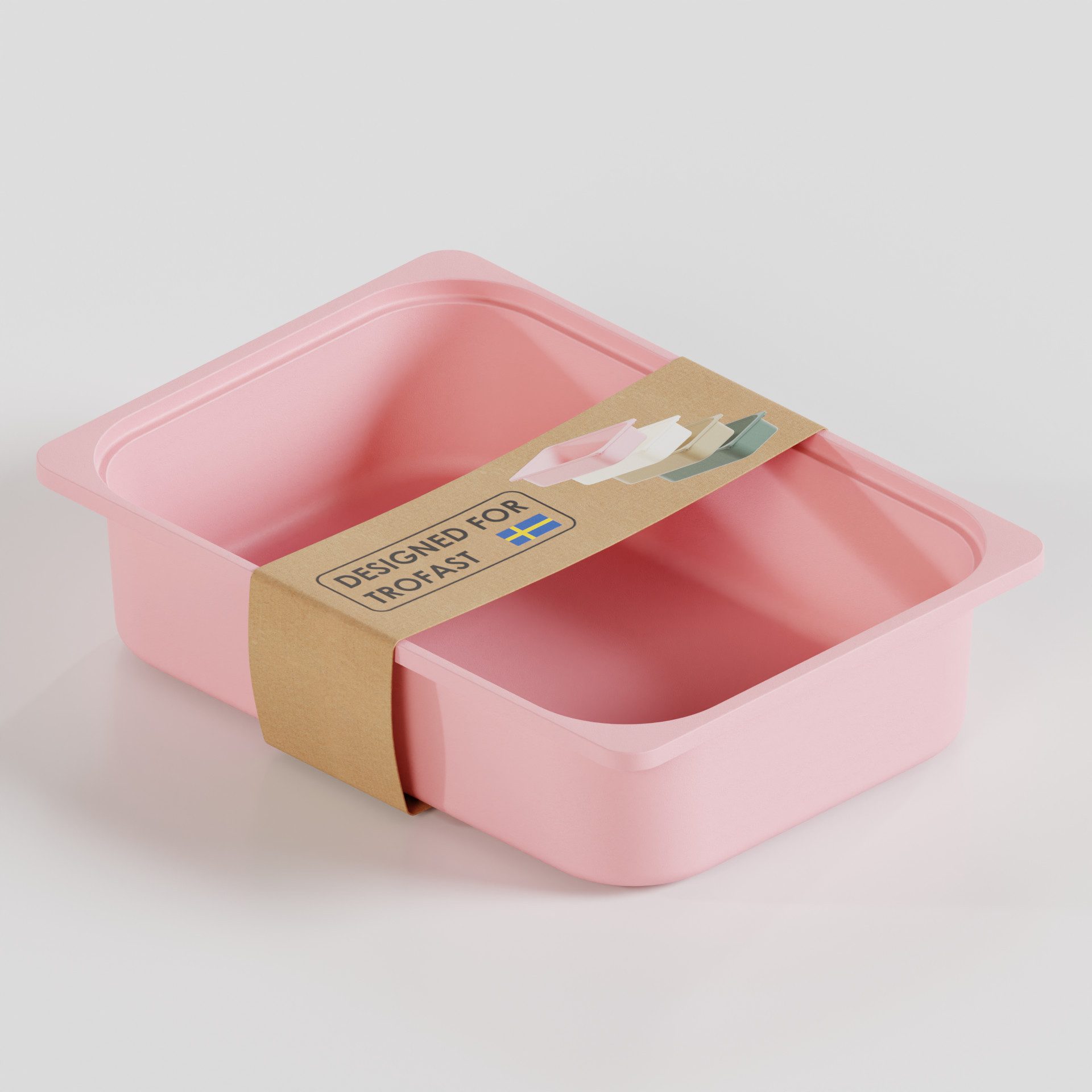 Clutter Cover Aufbewahrungsbox "TRÖVI" (Box passend für Trofast Regale, Kiste aus Kunststoff in verschiedenen Farben, Spielzeugkiste)
