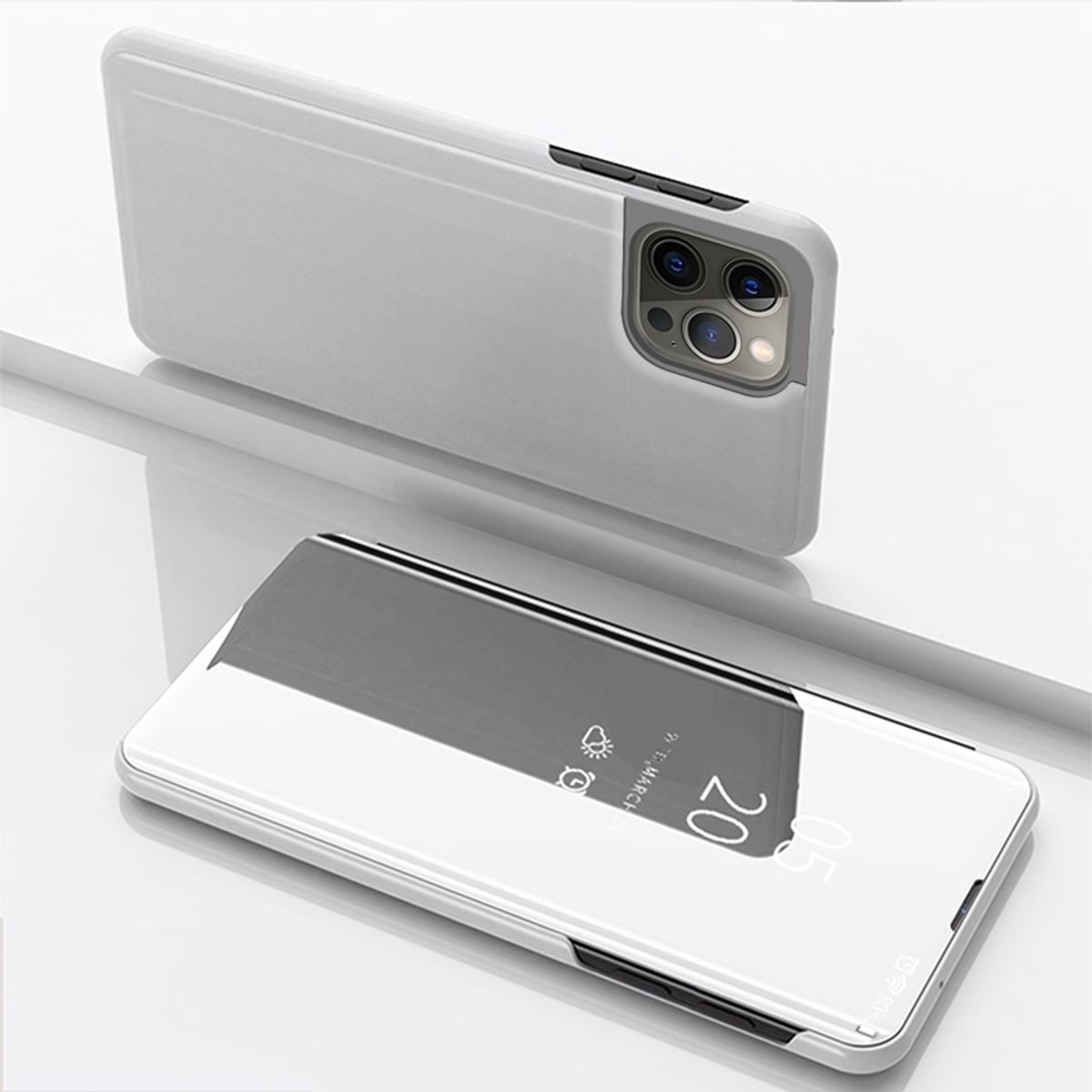 König Design Handyhülle Apple iPhone 16 Pro, Schutzhülle Schutztasche Case Cover Etuis Wallet Klapptasche Bookstyle