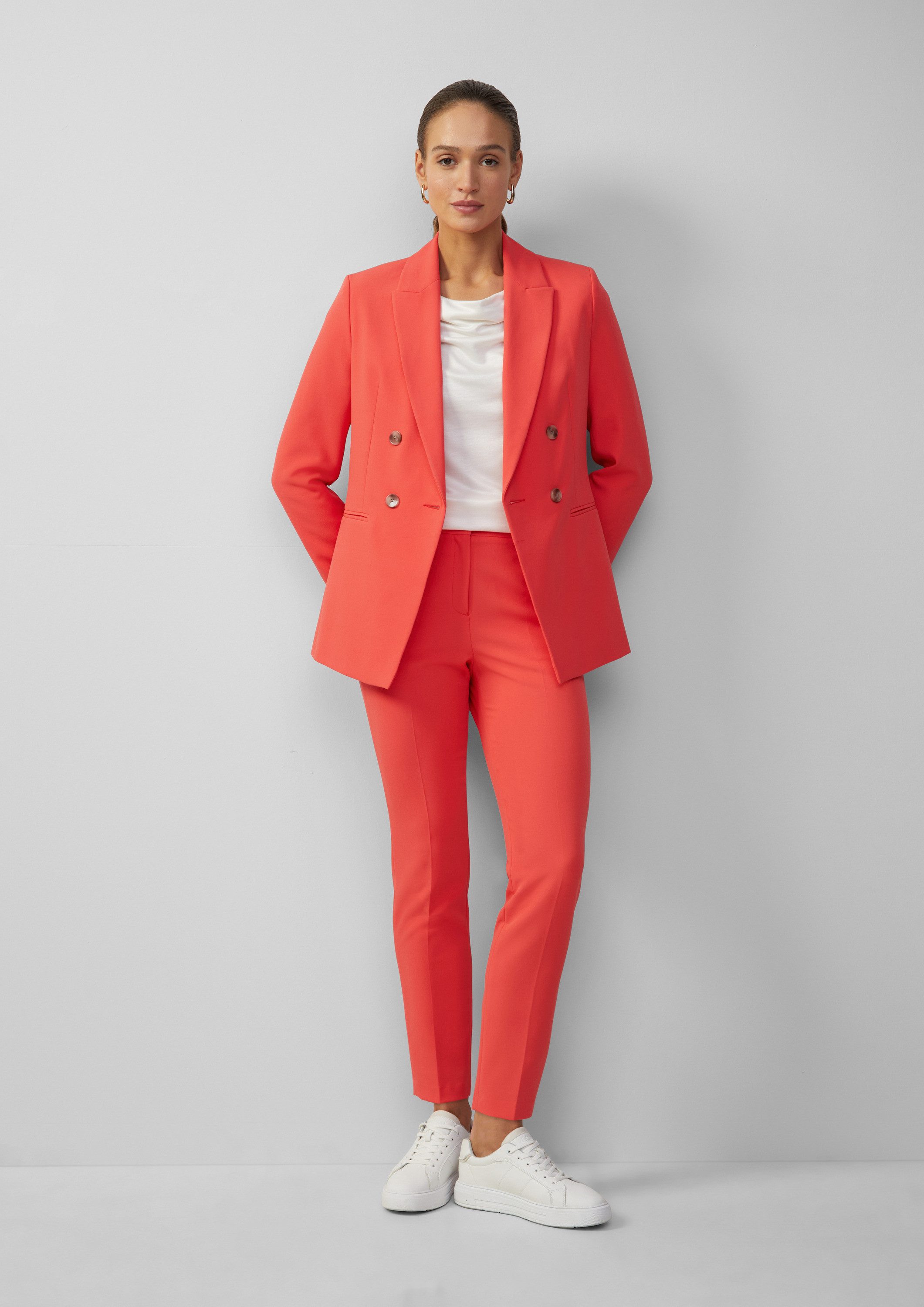 s.Oliver Jackenblazer Indoor-Blazer Blazer mit Reverskragen im Slim Fit