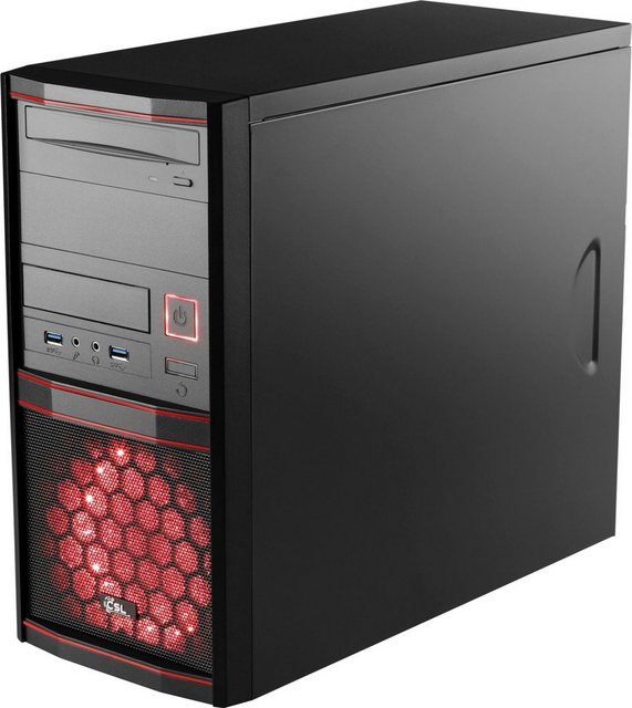 CSL Sprint V24810 Gaming-PC (AMD Ryzen 3 4100, AMD Radeon RX 6500 XT, 16 GB RAM, 500 GB SSD, Luftkühlung)