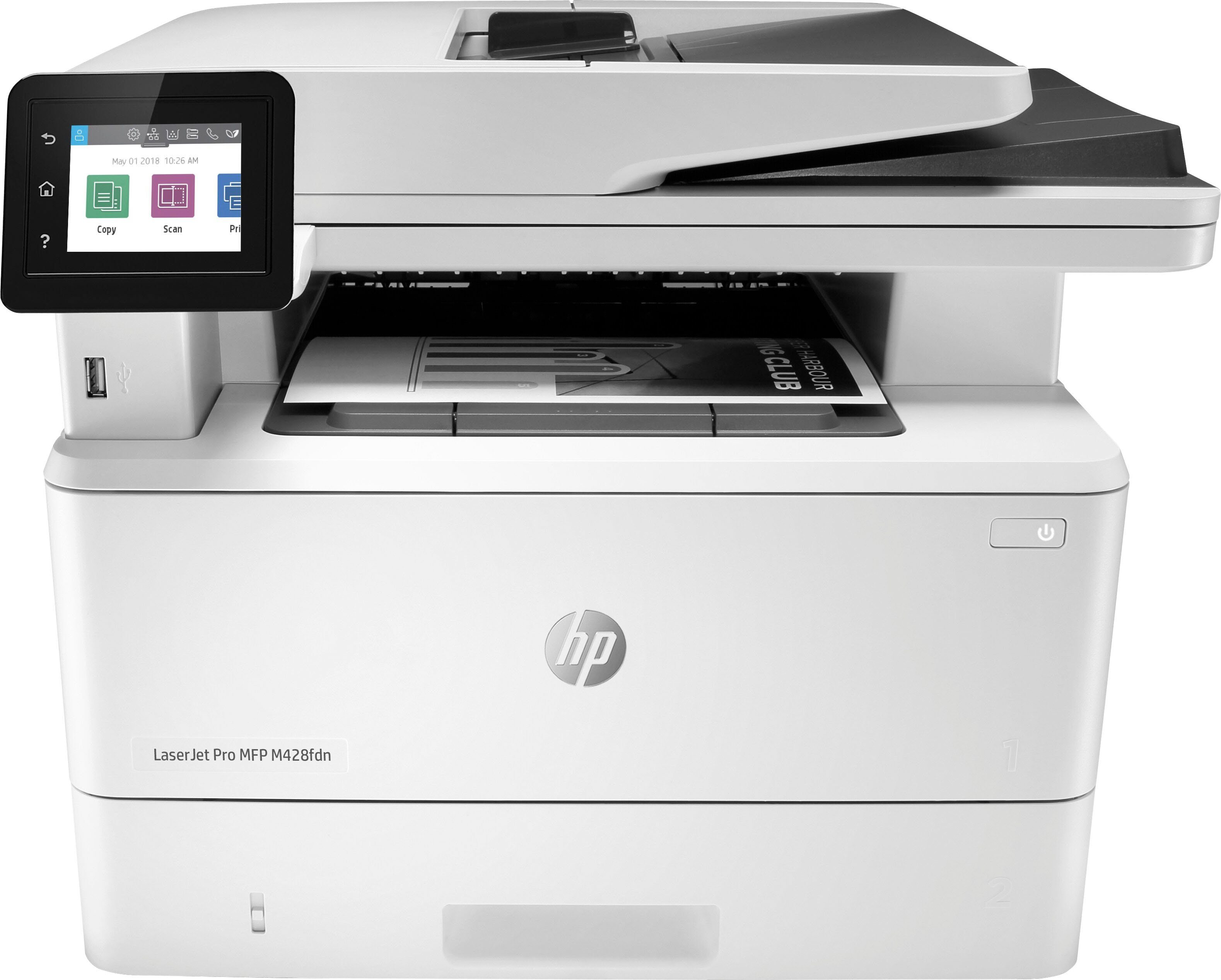 HP+ M428fdn Pro (LAN MFP Laserdrucker, Schwarz-Weiß kompatibel) Instant HP (Ethernet), LaserJet Ink