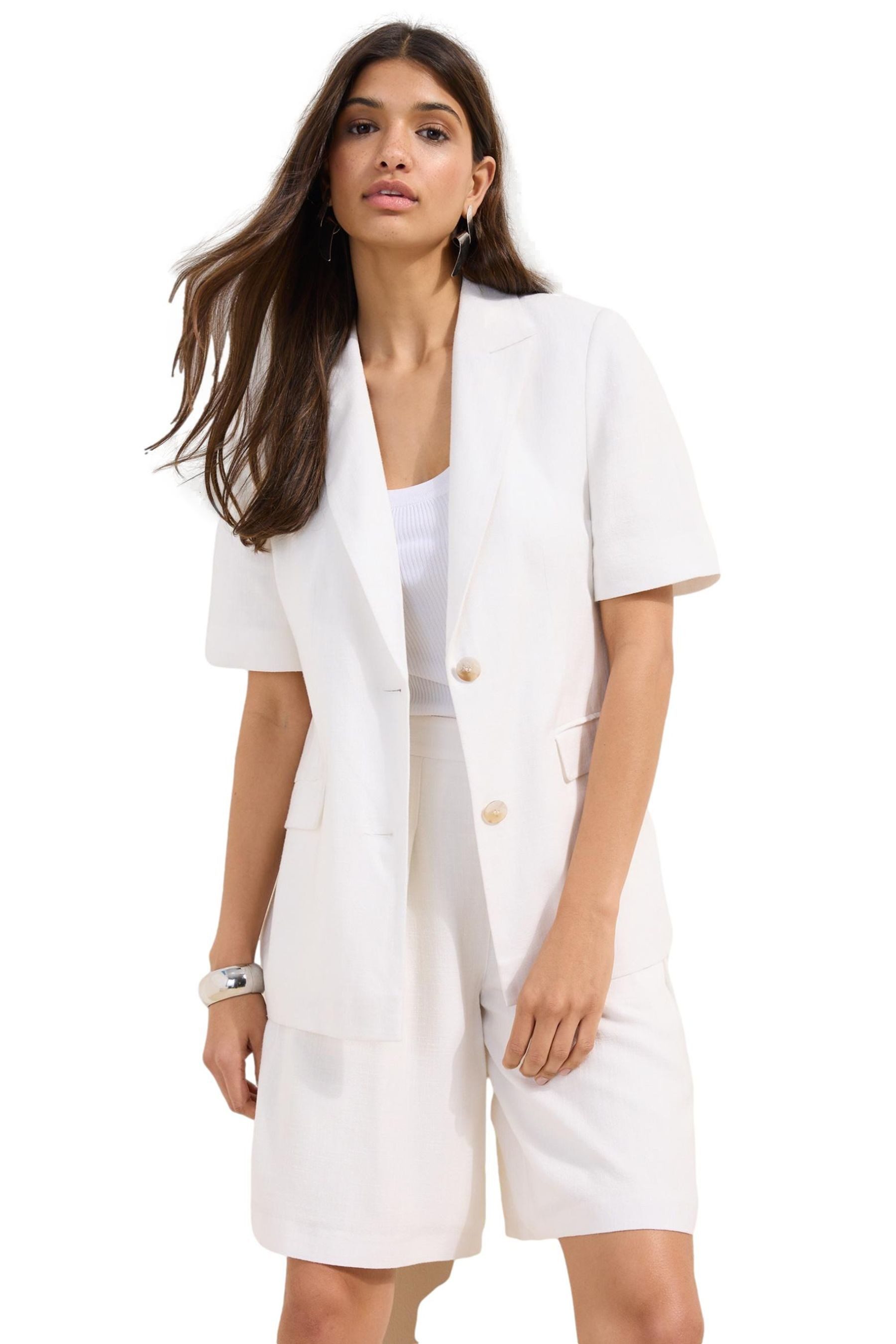 Friends Like These Jackenblazer Friends Like These Tailored Fit Kurzarm-Blazer (1-tlg)