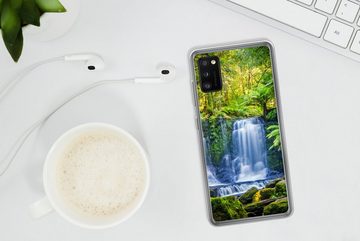MuchoWow Handyhülle Dschungel - Wasserfall - Australien - Pflanzen - Natur, Handyhülle Samsung Galaxy A41, Smartphone-Bumper, Print, Handy