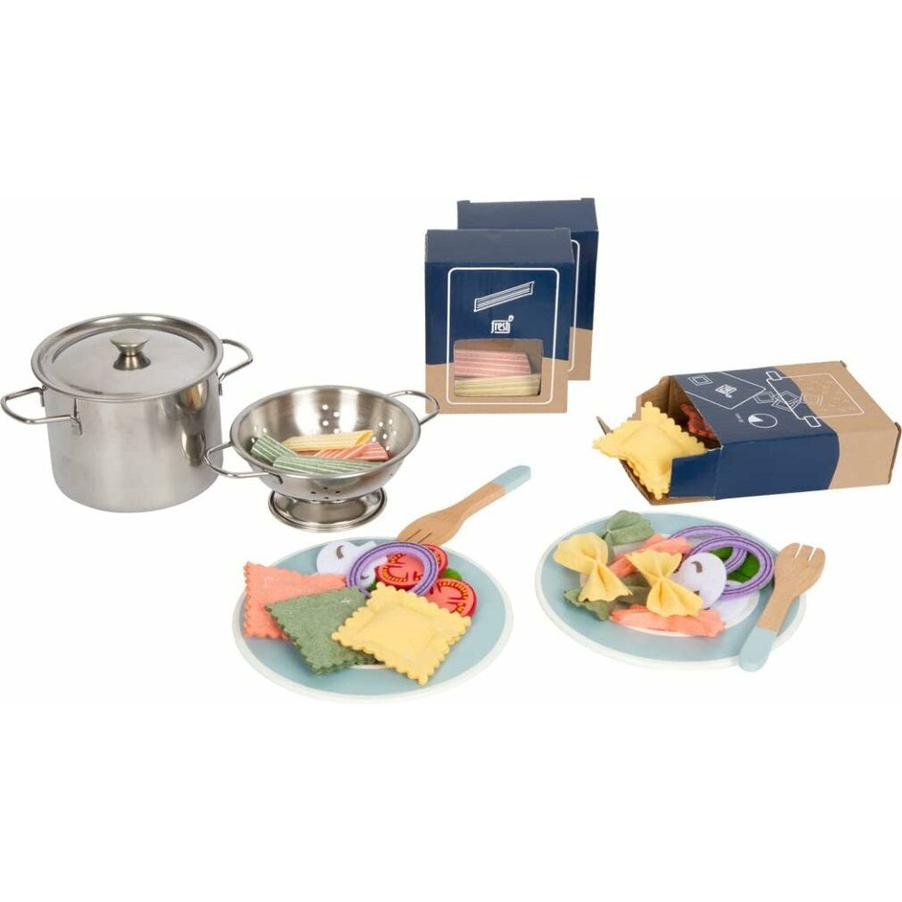 Small Foot Spiel-Kochgeschirr 12292 Pasta-Koch-Set "fresh" für die Kinderküche