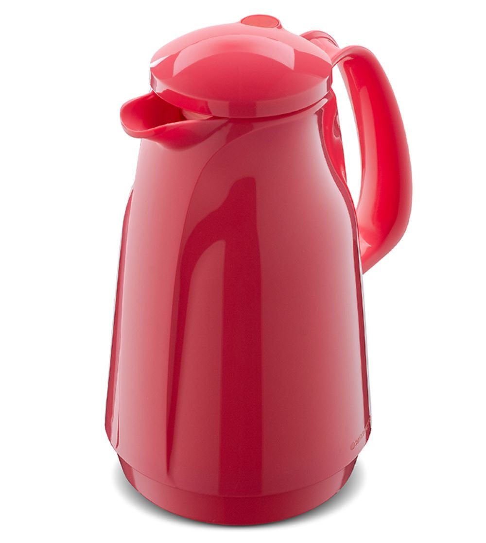 ROTPUNKT Isolierkanne 1,5 Liter Glaseinsatz I hochwertig I langlebig I 24 Std heiß, 1.5 l, (Kaffeekanne I Teekanne), Glaskolben aus doppelwandigem Rosalin-Glas