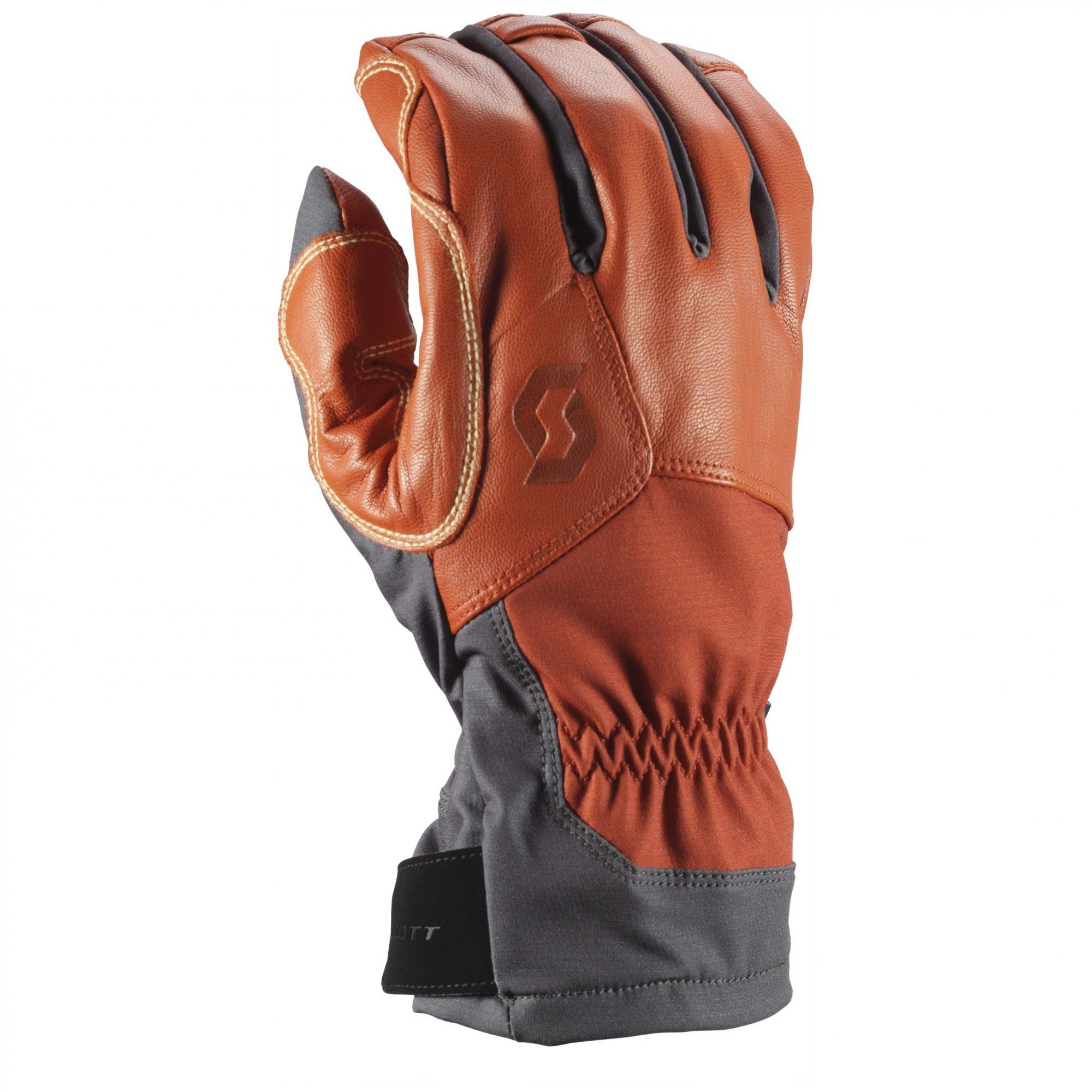 Scott Fleecehandschuhe Scott Explorair Tech Glove Accessoires Dark Grey - Burnt Orange