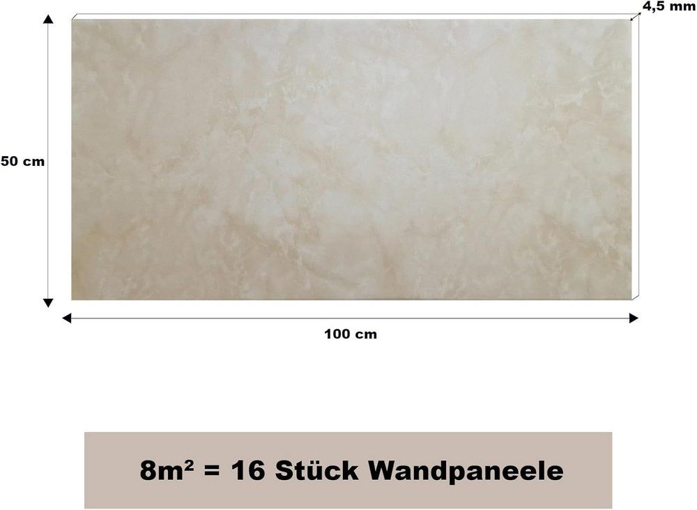 MDEKOR 3D Wandpaneel MDEKOR XPS Dekorative für Innenräume, (16-tlg) 8 m², S günstig online kaufen