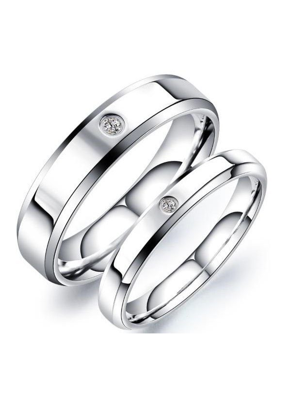 Firetti Partnerring Schmuck Geschenk "LIEBE" Shine, mit Zirkonia (synth)