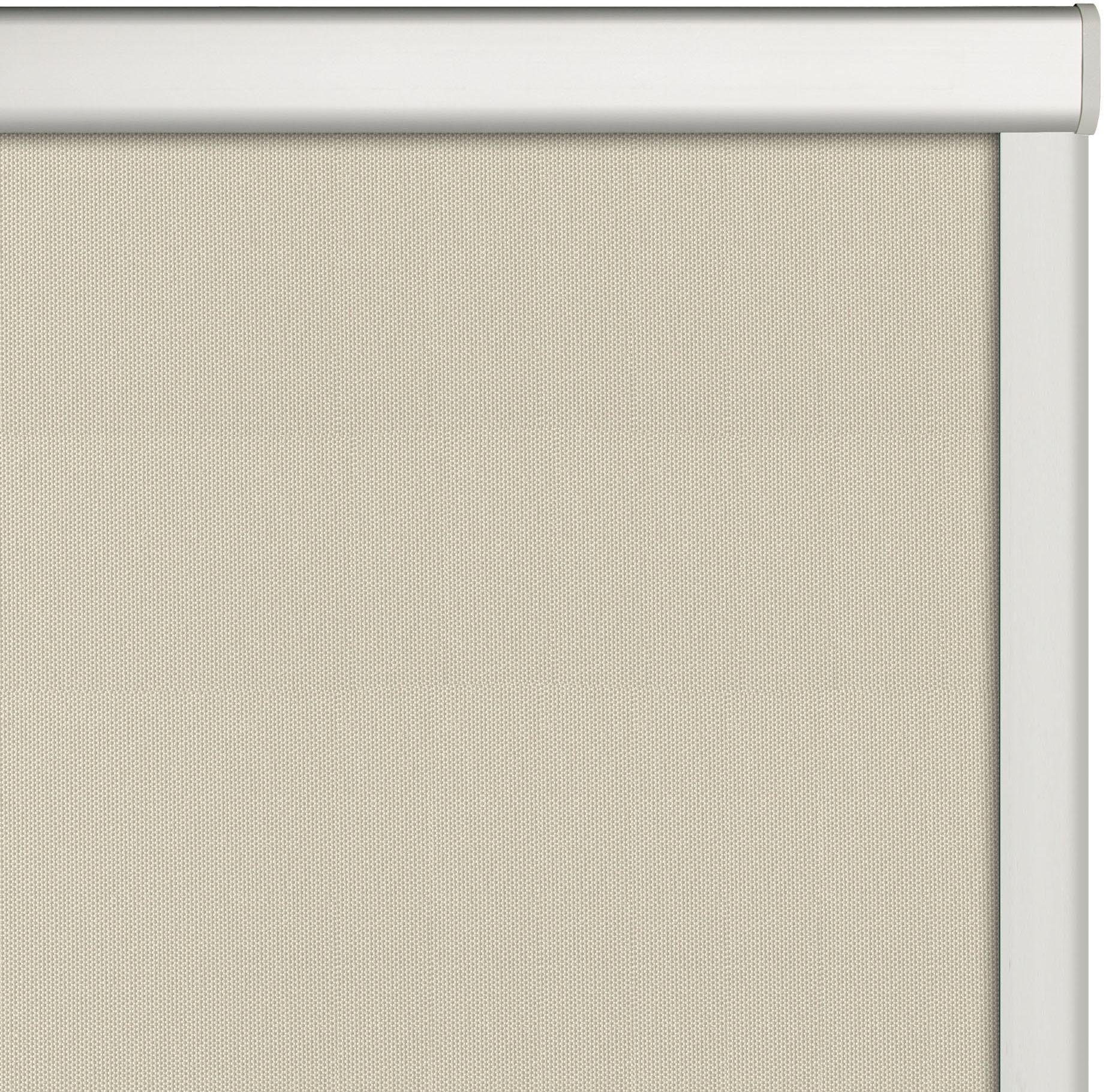 Führungsschienen, Dachfensterrollo Bohren, verschraubt Liedeco, in Verdunkelung, verdunkelnd, beige mit