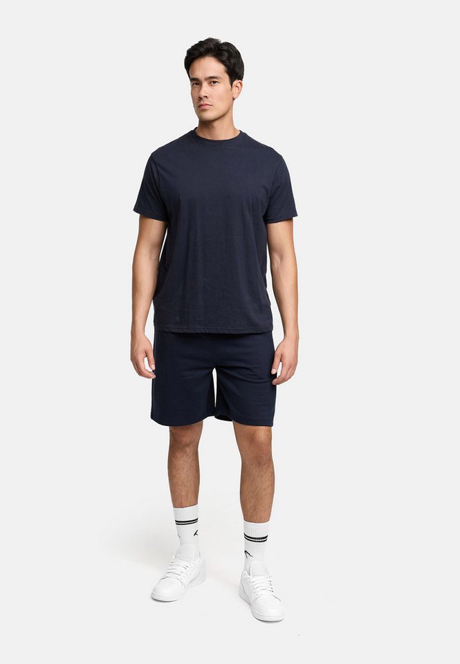 INDICODE Freizeitanzug Herren Comfy Shirt Herrenshorts Set (2-tlg), mit praktischen Seitentaschen an der Shorts