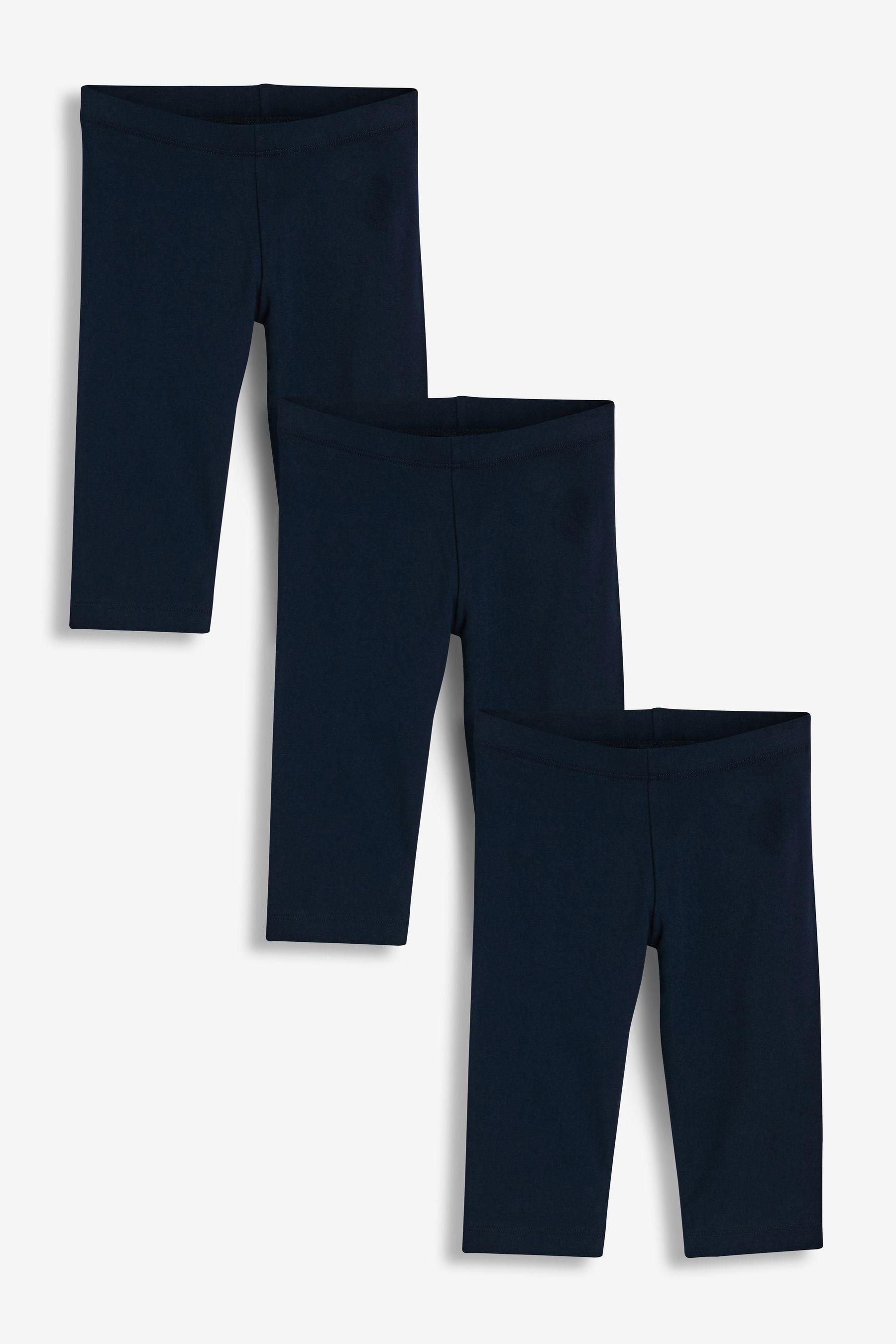 Next Leggings Crop Fit Leggings (3 bis 16 Jahre), 3er-Pack (3-tlg) Navy Blue
