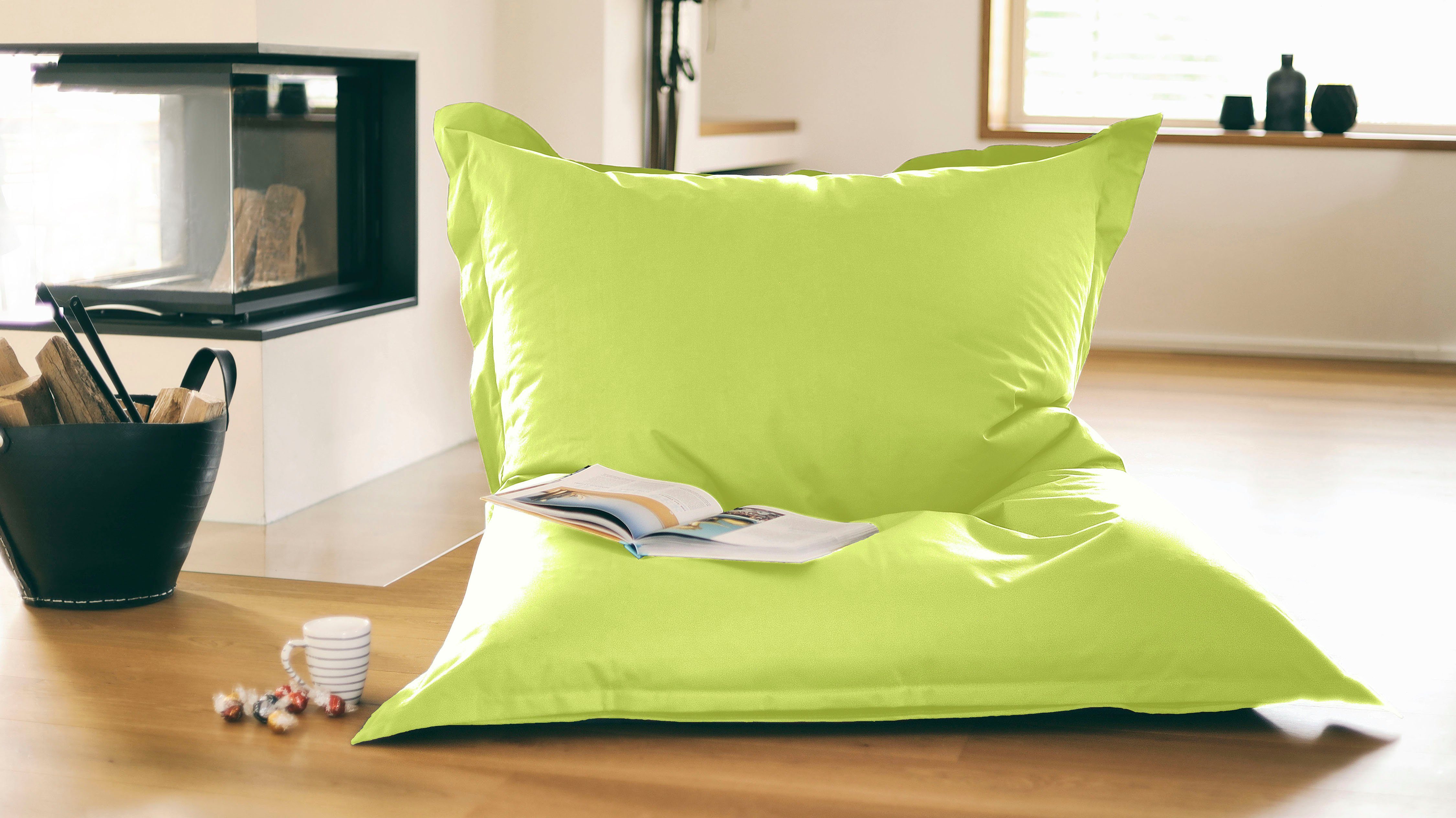 KiNZLER Sitzsack XXL Outdoorfähig (1 St), Uni Farben, Outdoor geeignet, ideal im Wohnzimmer & Kinderzimmer
