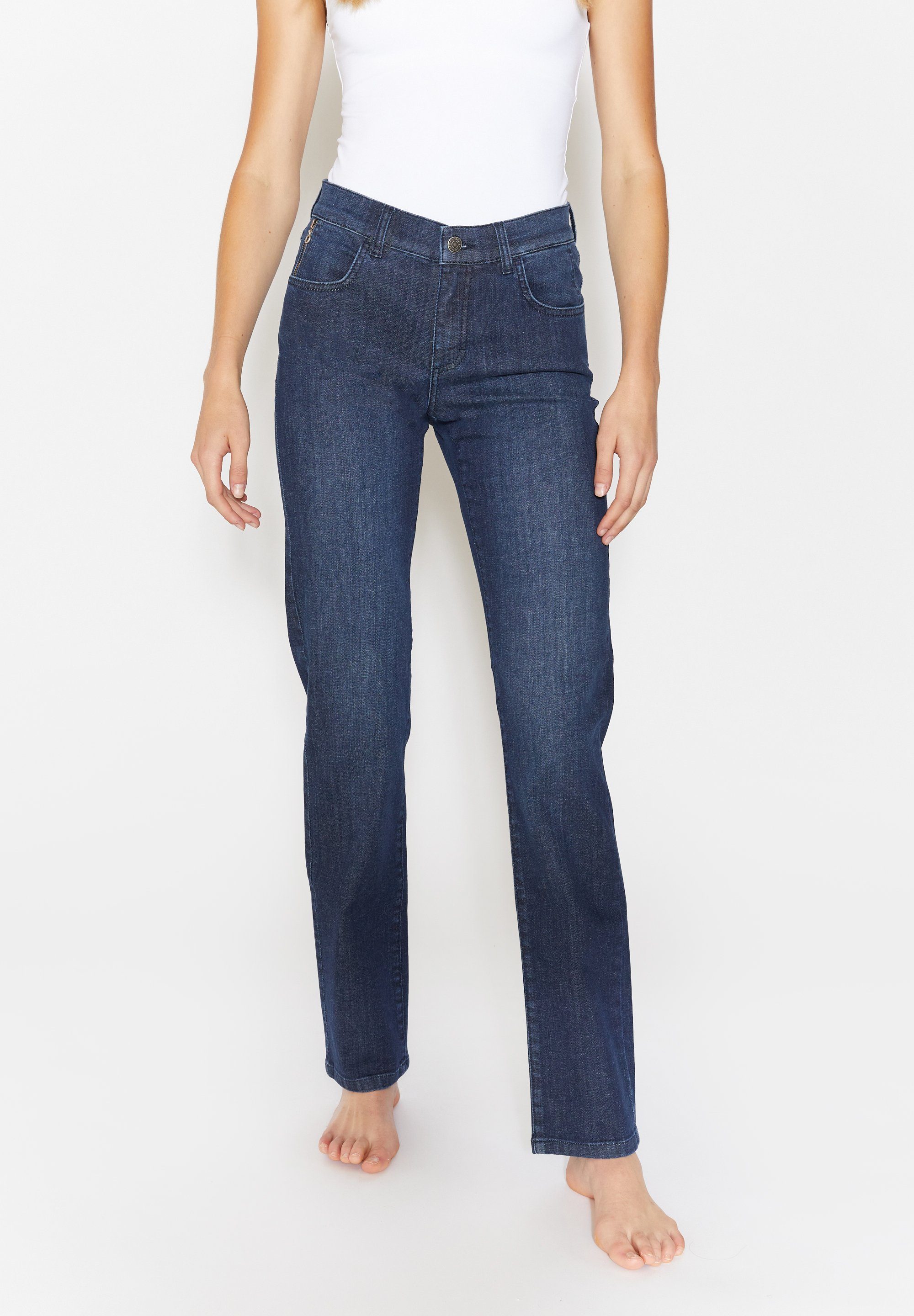 used used 346 JEANS dark ANGELS - DOLLY STRETCH 8054.315 ANGELS indigo dark indigo Stretch-Jeans (315)