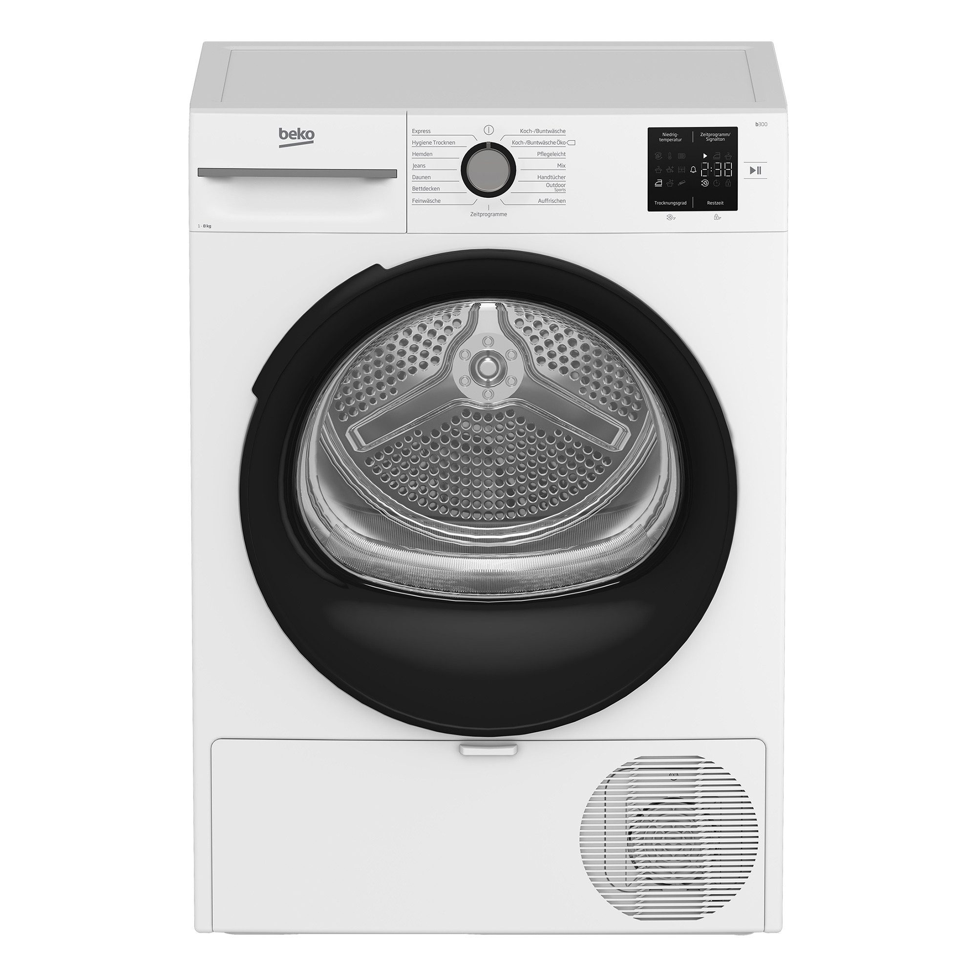 BEKO Wärmepumpentrockner BM3T38220X, Wärmepumpentechnologie: energiesparend trocknen – 8 kg – Bild 2 von 5