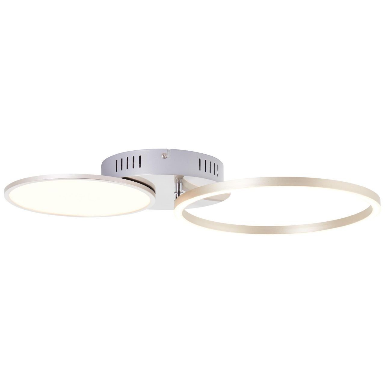 Brilliant Deckenleuchte Virtus, 3000K, Virtus 1x nickel eloxiert, 55x30cm Deckenleuchte integr Lampe, LED LED