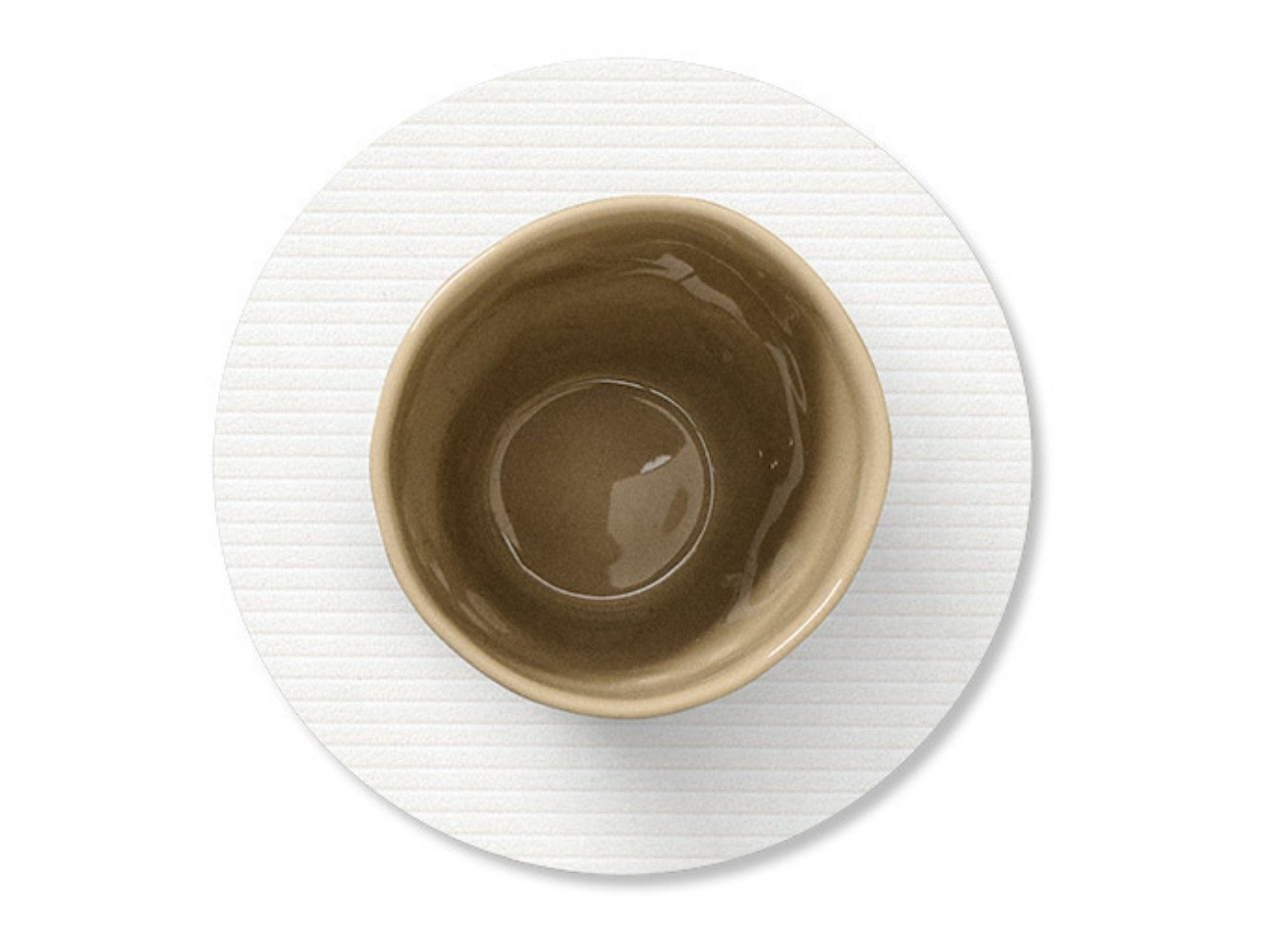LIND DNA Platzset Corduroy Untersetzer Circle pure white 10cm