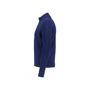 MAERZ Muenchen V-Ausschnitt-Pullover dunkel-blau regular fit (1-tlg)