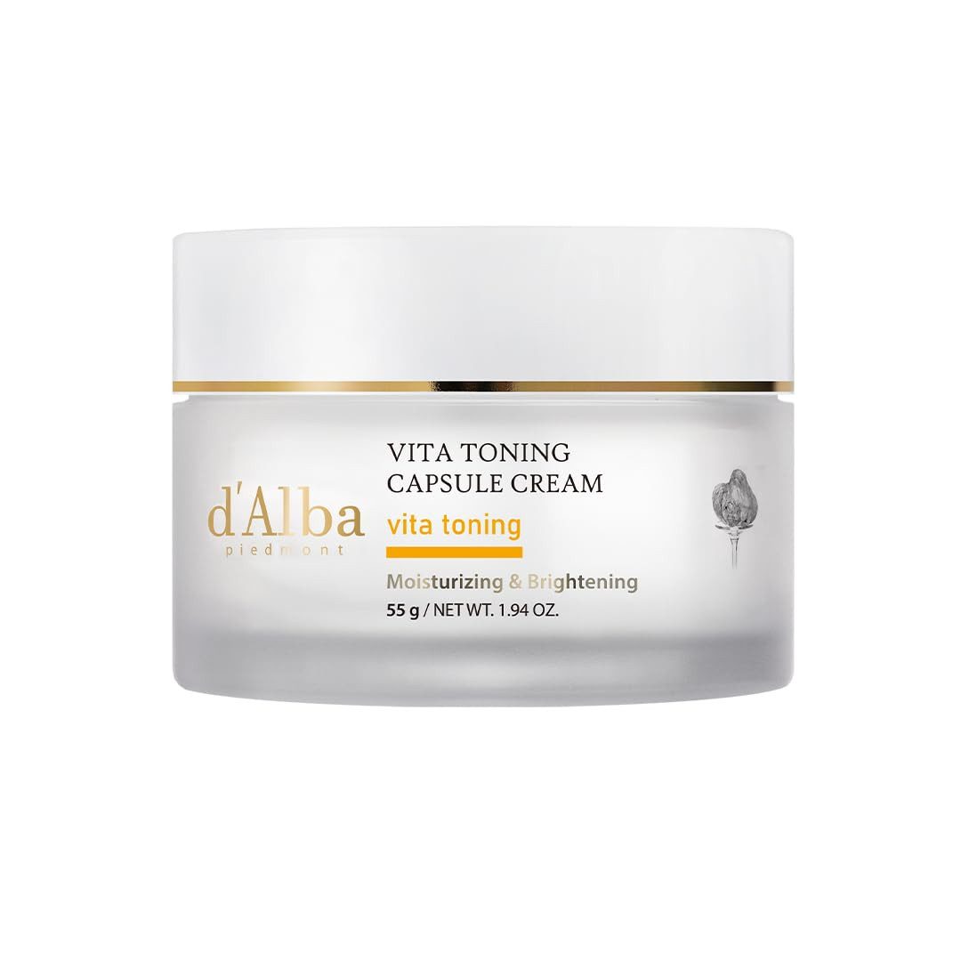 d'Alba Tagescreme Vita Toning Capsule Cream 55 g mit weißem Trüffel und Niacinamide