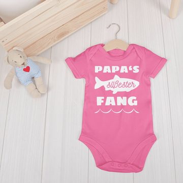 Shirtracer Shirtbody Papas süßester Fang Geschenk Vatertag Baby