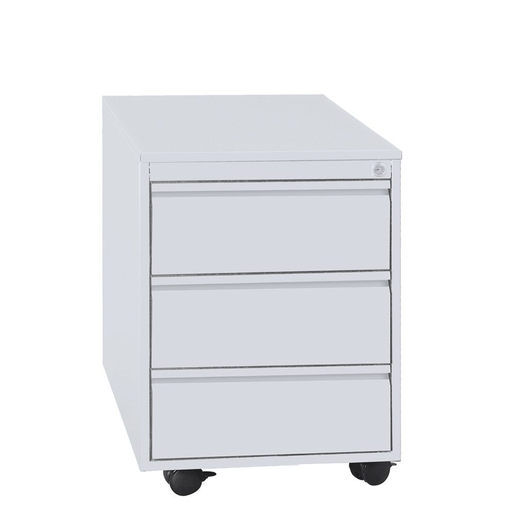Steelboxx Rollcontainer Büro Rollcontainer - 3 Schubladen - 610 x 460 x 790 mm Bürocontainer, Stahl, komplett montiert und verschweißt
