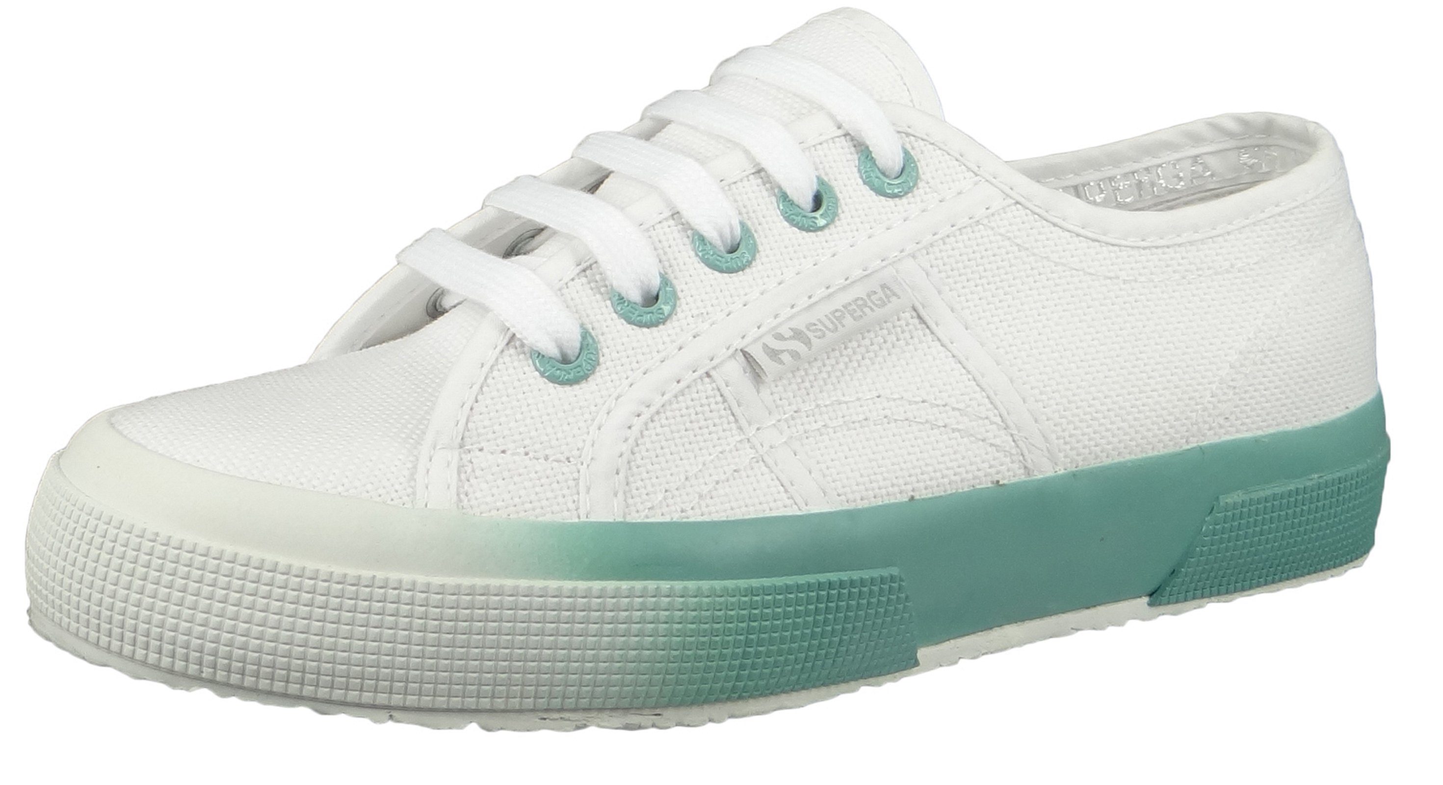 Superga S1113CW-2750 A0A White Blue Sneaker weiß / mint