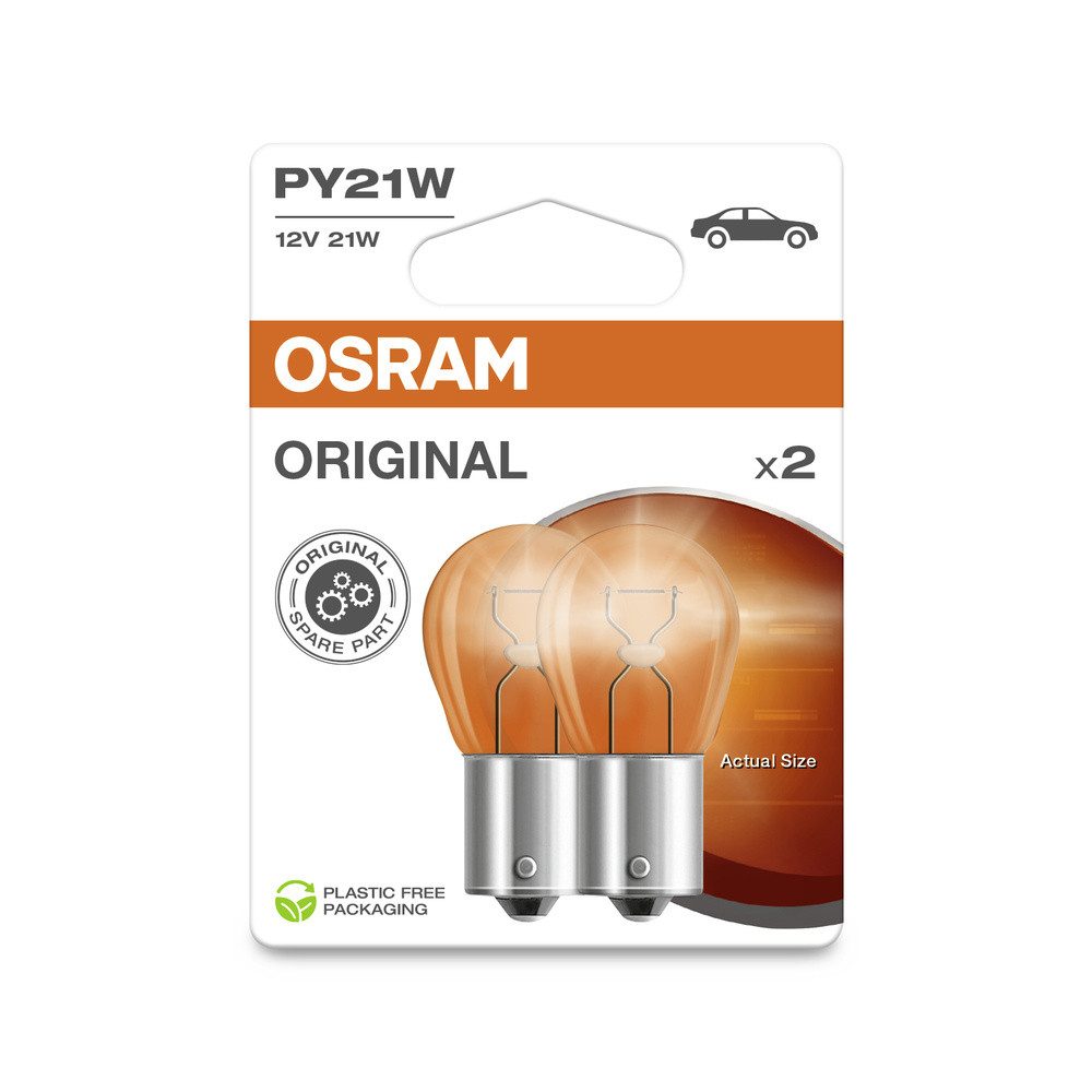 Osram KFZ-Ersatzleuchte Osram Automotive 4062172396349 Signal Leuchtmittel Original Line PY21W – Bild 2 von 3