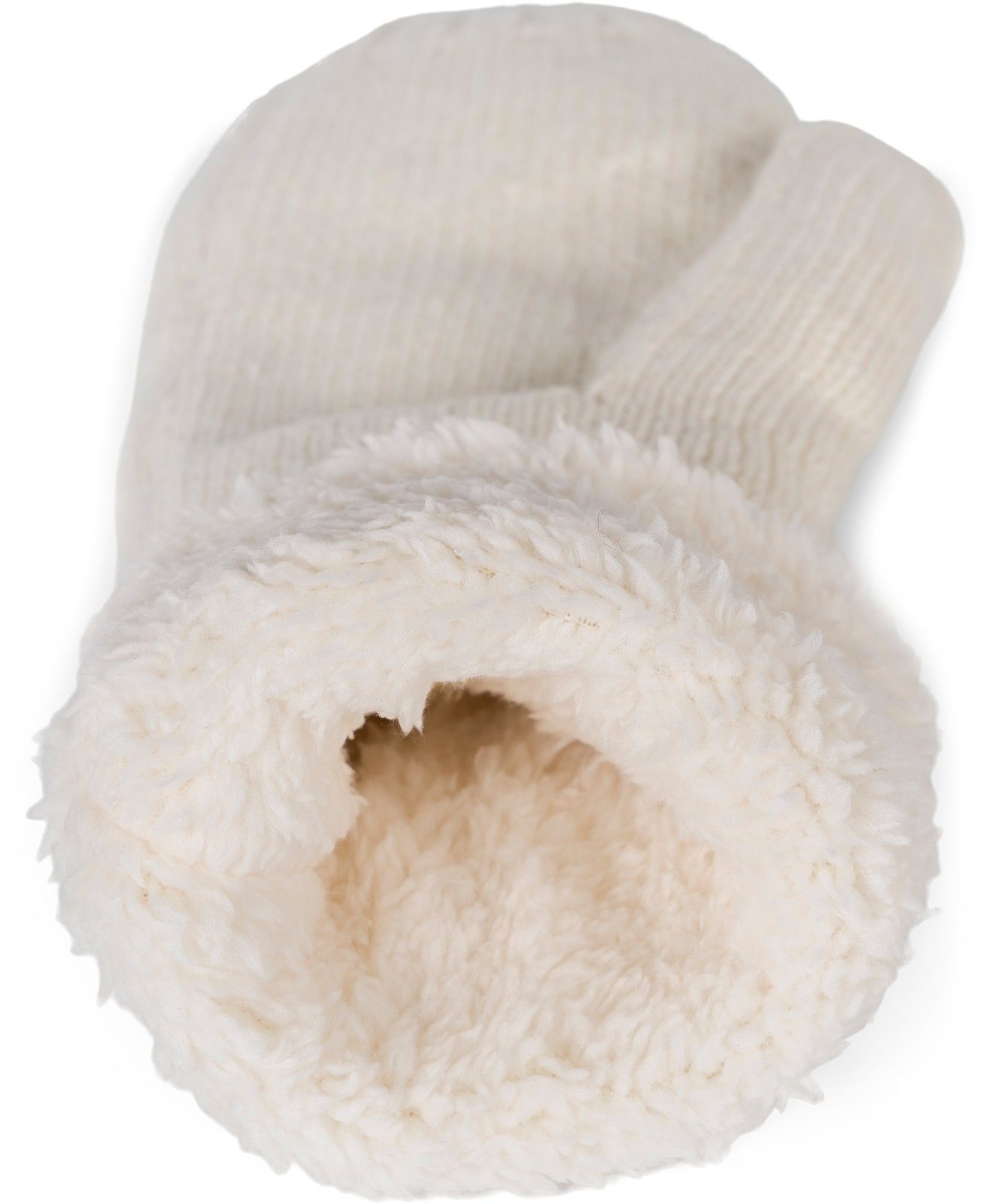 styleBREAKER Fäustlinge Strickhandschuhe Fäustlinge mit Strass und Perlen ( günstig online kaufen