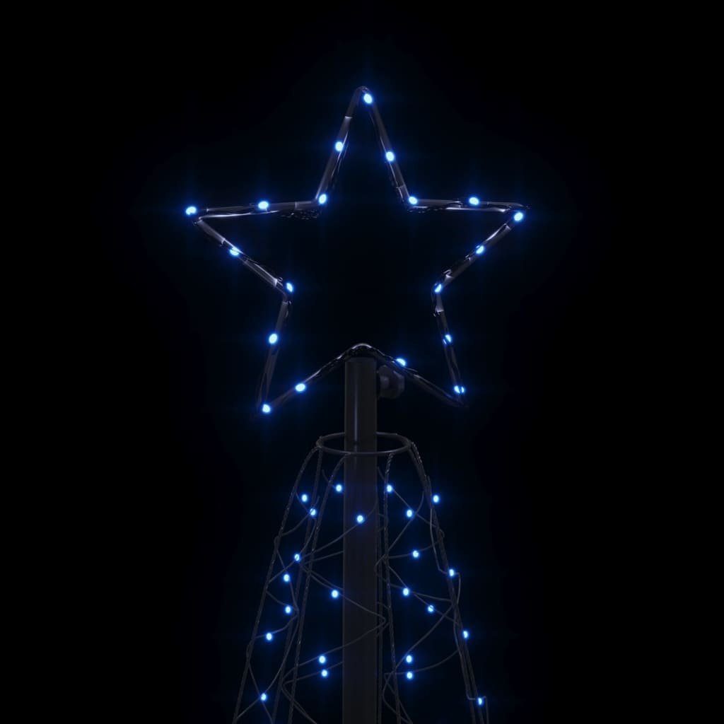 vidaXL LED Baum Blau 200 cm Kegelform LEDs LED-Weihnachtsbaum 70x180