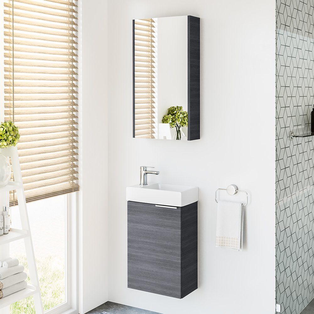 Gste Wc Waschtisch Set Mit Spiegelschrank