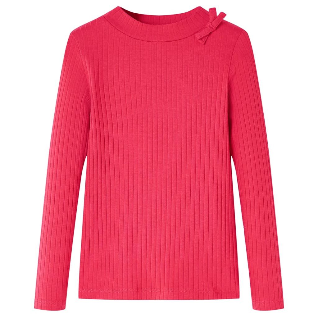 Langarmshirt Kinder-Langarmshirt Knallrosa 116