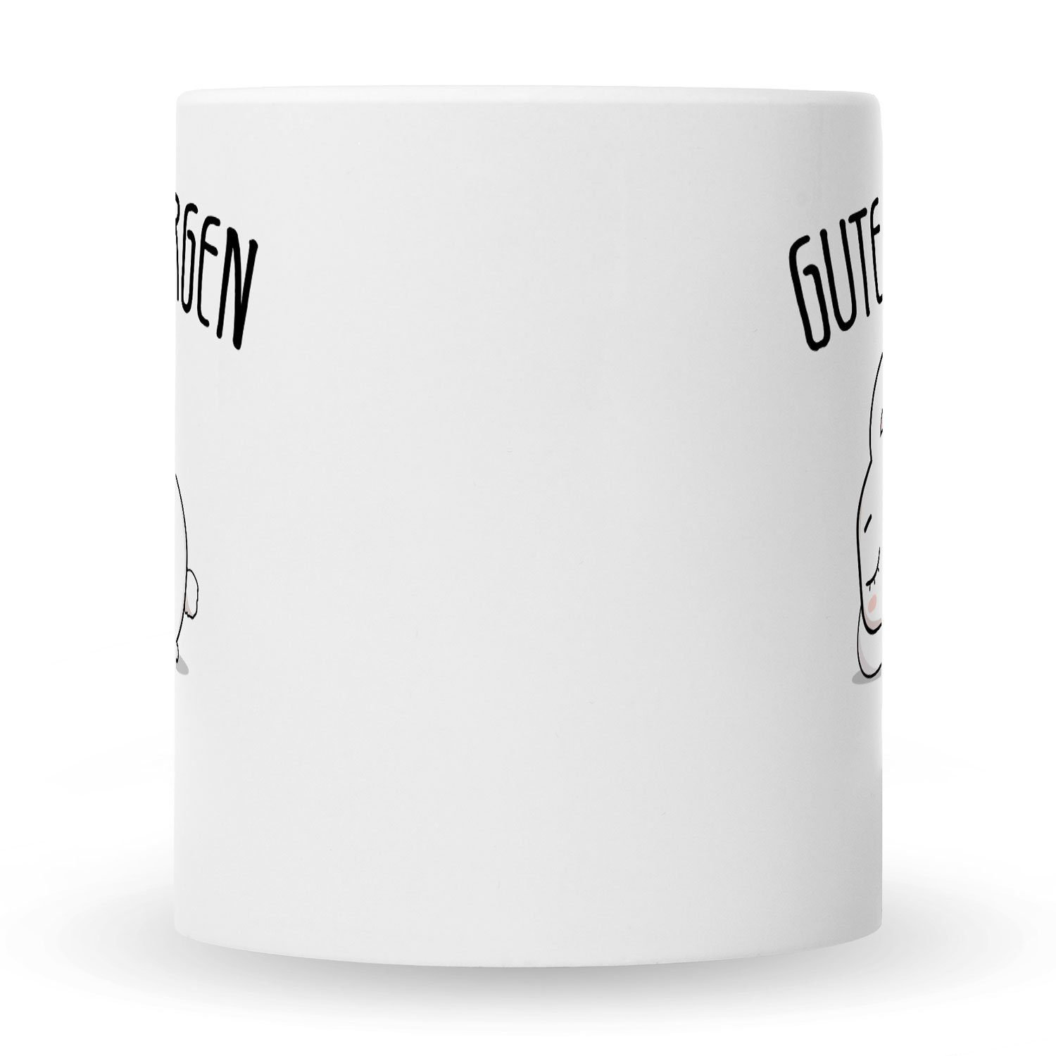 GRAVURZEILE Tasse Bedruckte Tasse Tasse Hase, mit Keramik, & Morgen Weiß für - Sie Häschenen Guten Motiv mit Kaninchen Ihn niedlichem