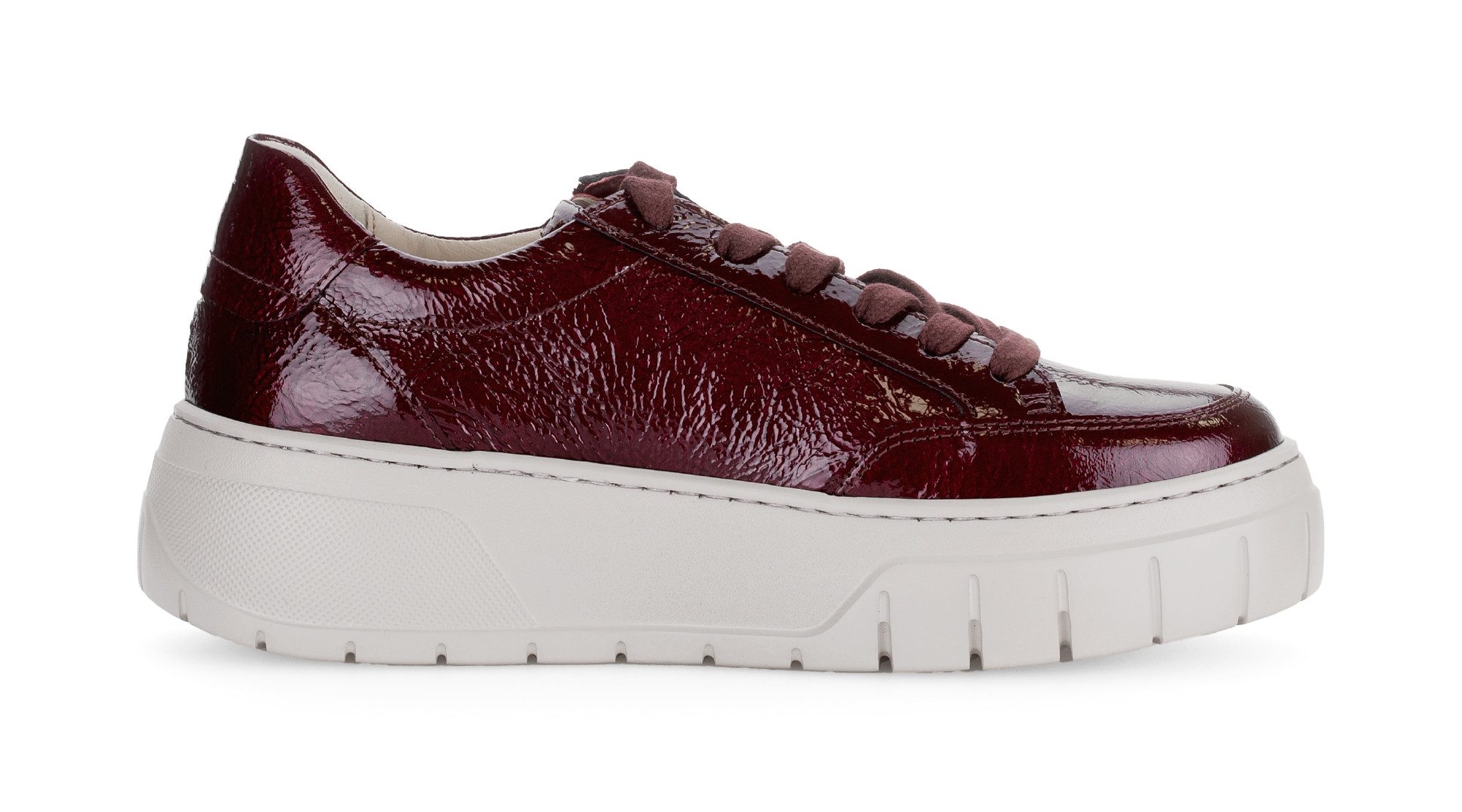 Gabor Plateausneaker Freizeitschuh, Halbschuh, Schnürschuh mit gepolstertem Schaftrand