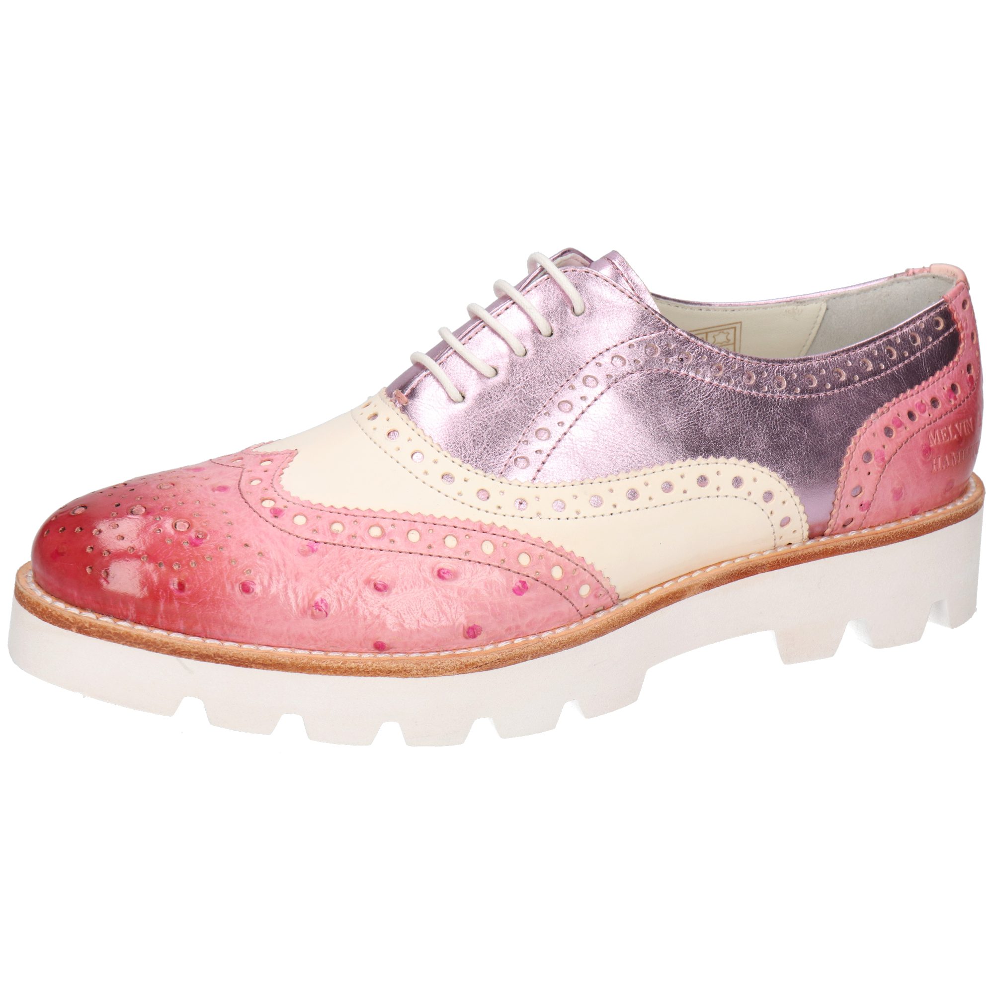 Melvin & Hamilton Molly 2 Leder-Oxford Schuhe für Damen Schnürschuh Plateau günstig online kaufen