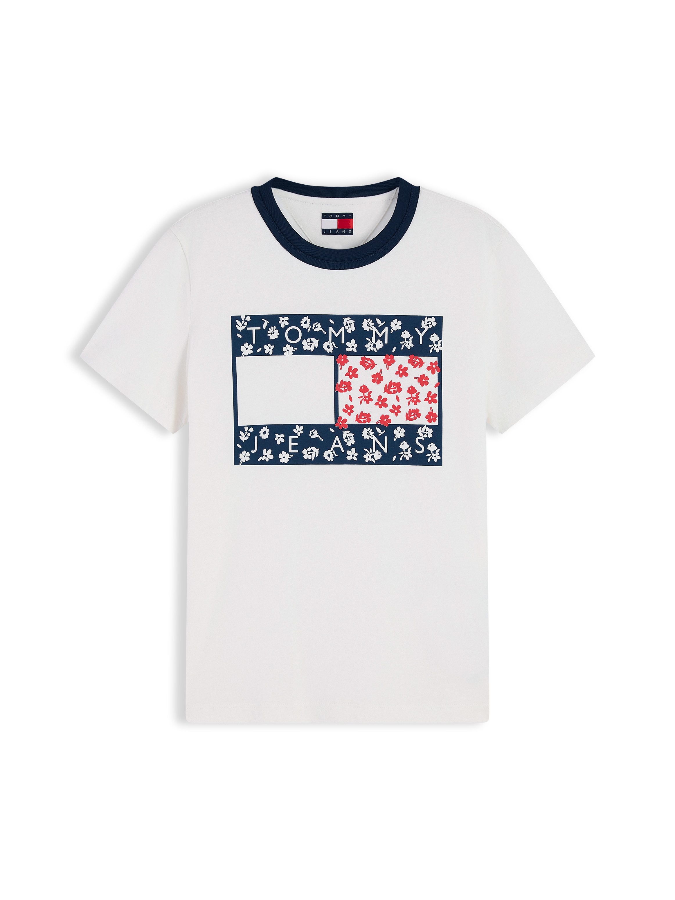 Tommy Jeans Rundhalsshirt TJW REG NOLVETY RINGER Baumwolle